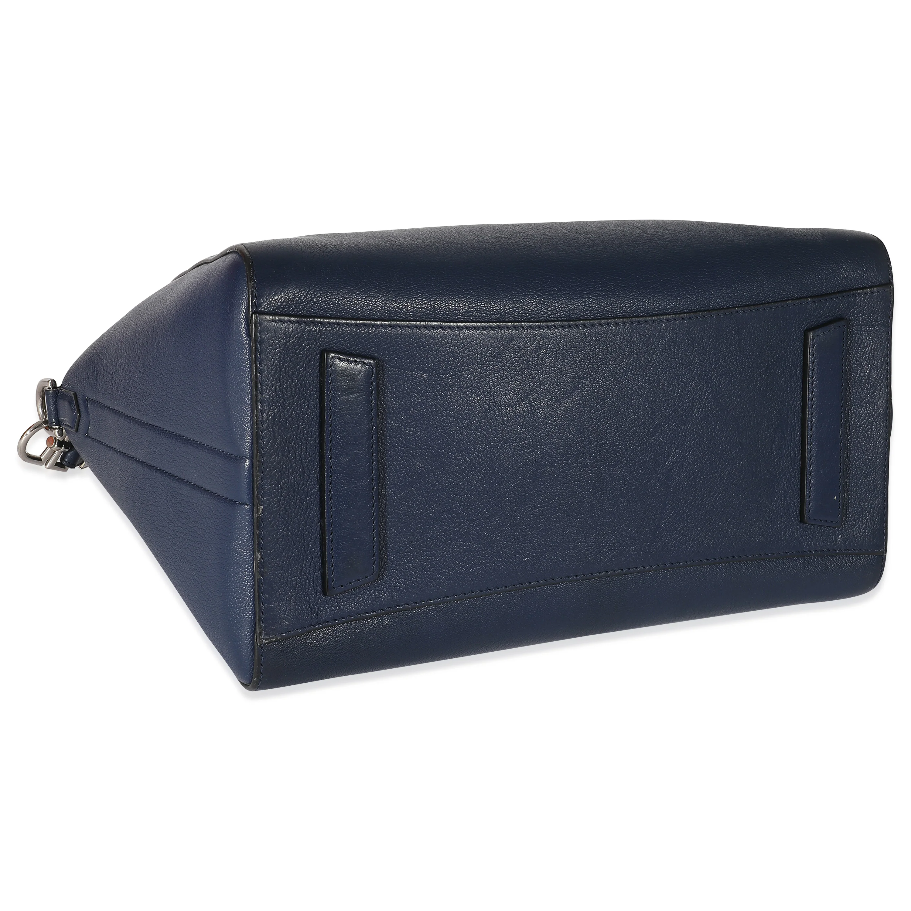 Givenchy Navy Blue Grained Leather Medium Antigona Bag - Image 6
