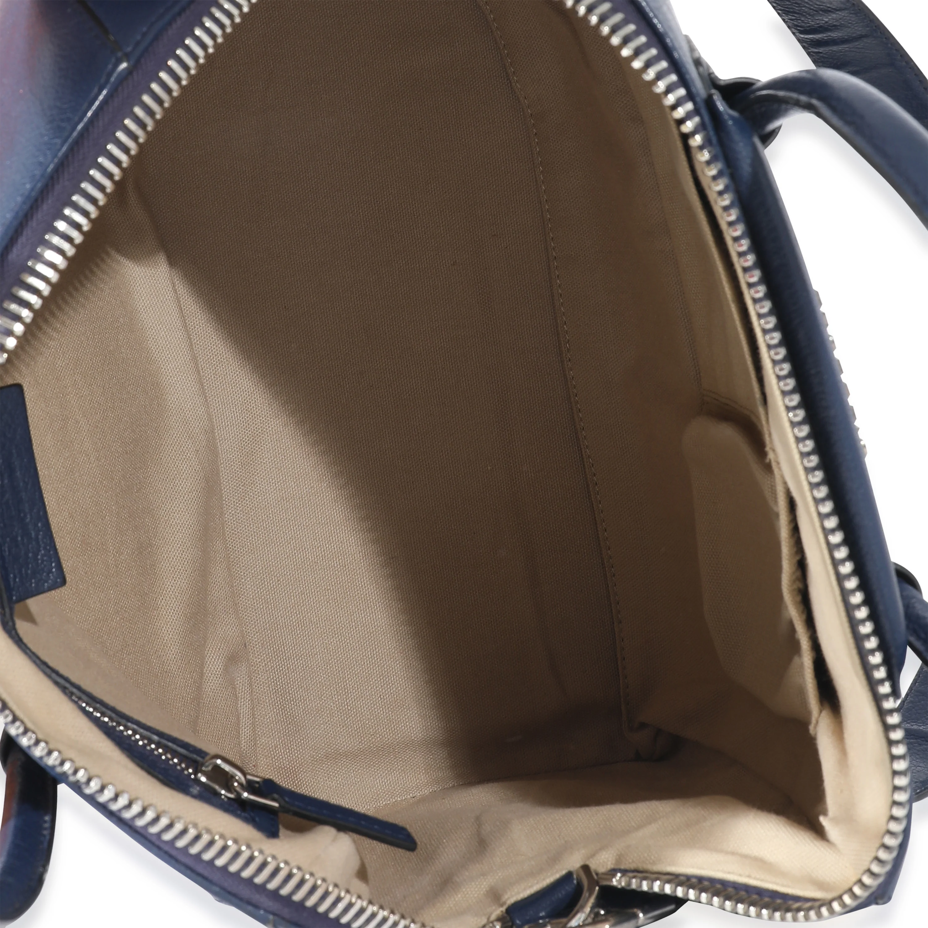 Givenchy Navy Blue Grained Leather Medium Antigona Bag - Image 8