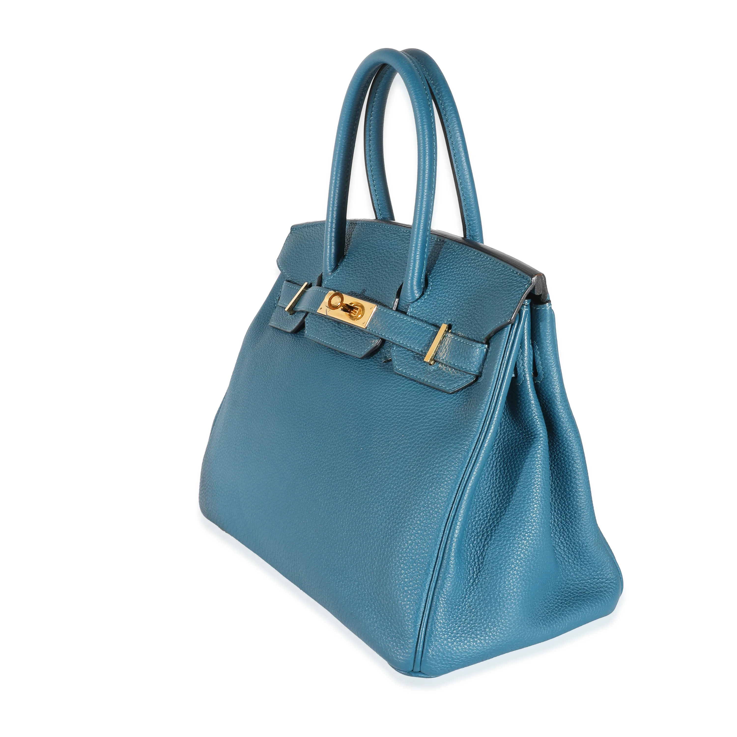 Hermès Cobalt Clemence Birkin 30 GHW - Image 2