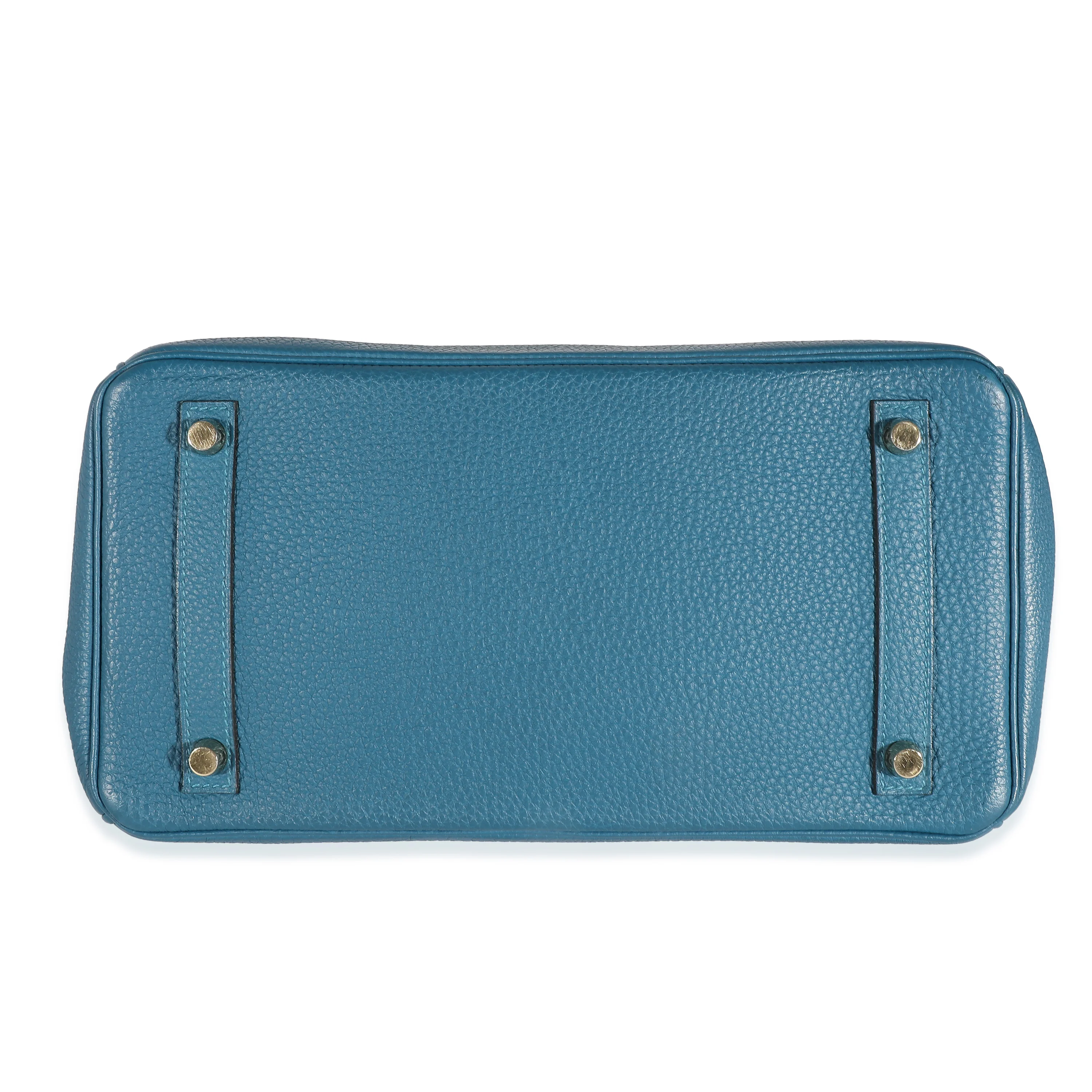 Hermès Cobalt Clemence Birkin 30 GHW - Image 4