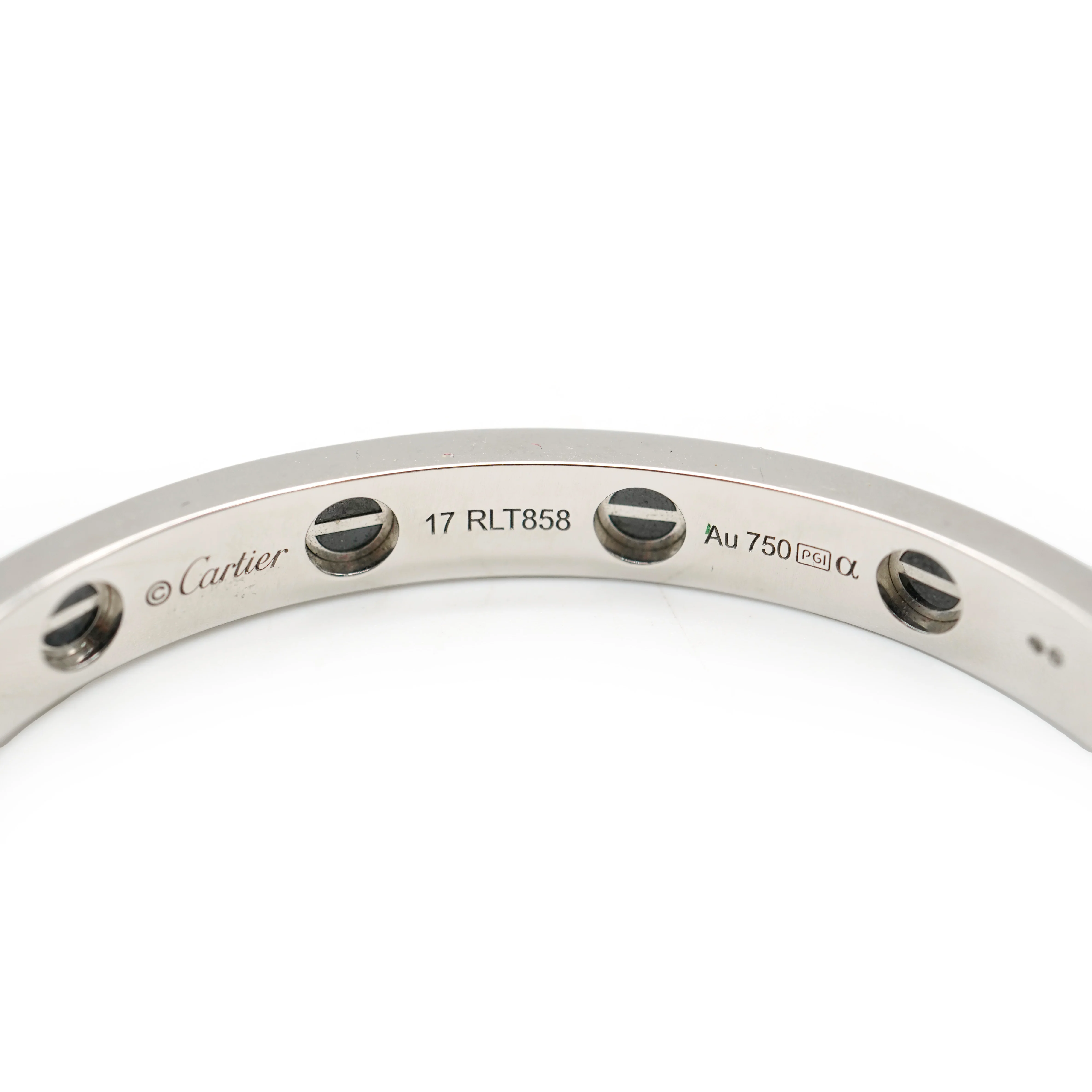 Love Bracelet, Diamond Paved Ceramic (White Gold) - Image 3