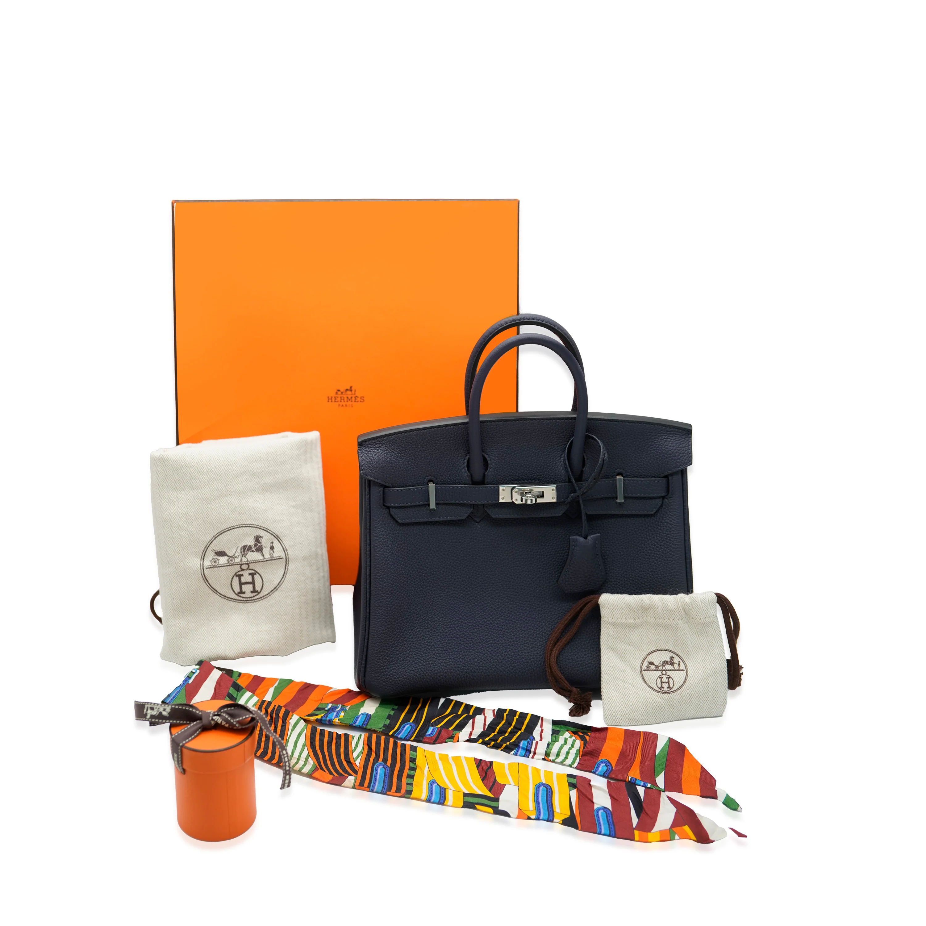 Bleu Nuit Togo Birkin 25 PHW - Image 8