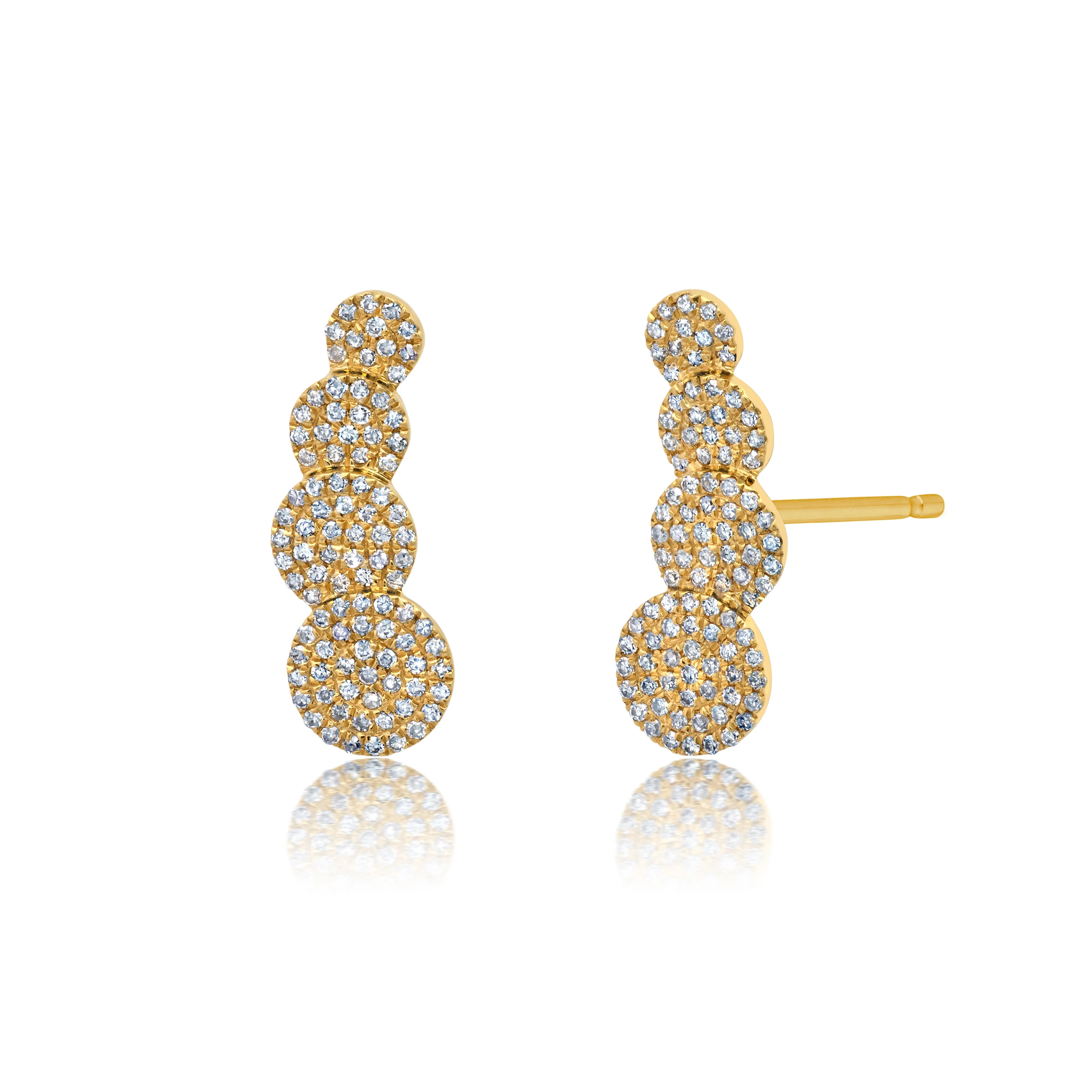 Earrings in 18k Yellow Gold 0.34 CTW - Image 2