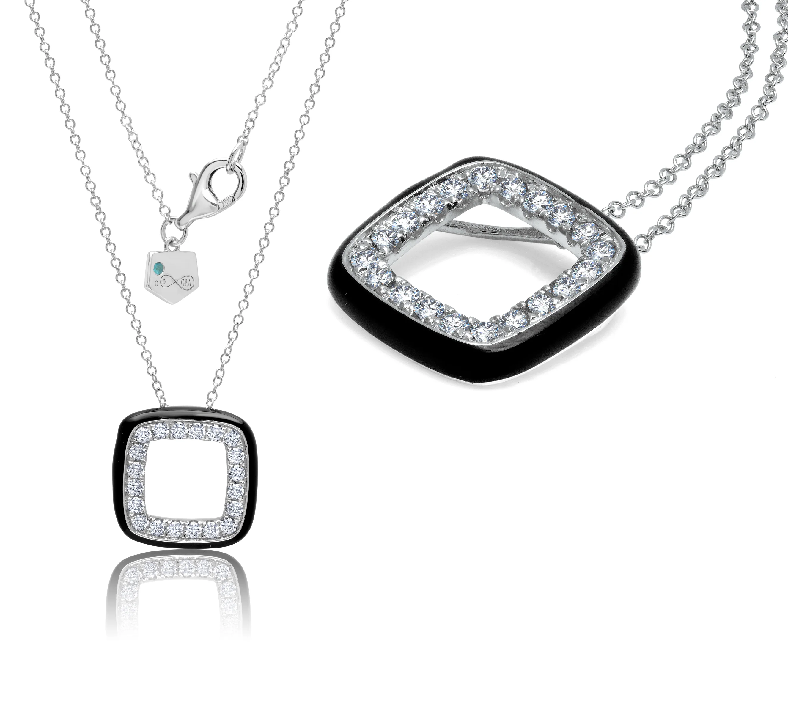Necklace in 18k White Gold 0.5 CTW - Image 2