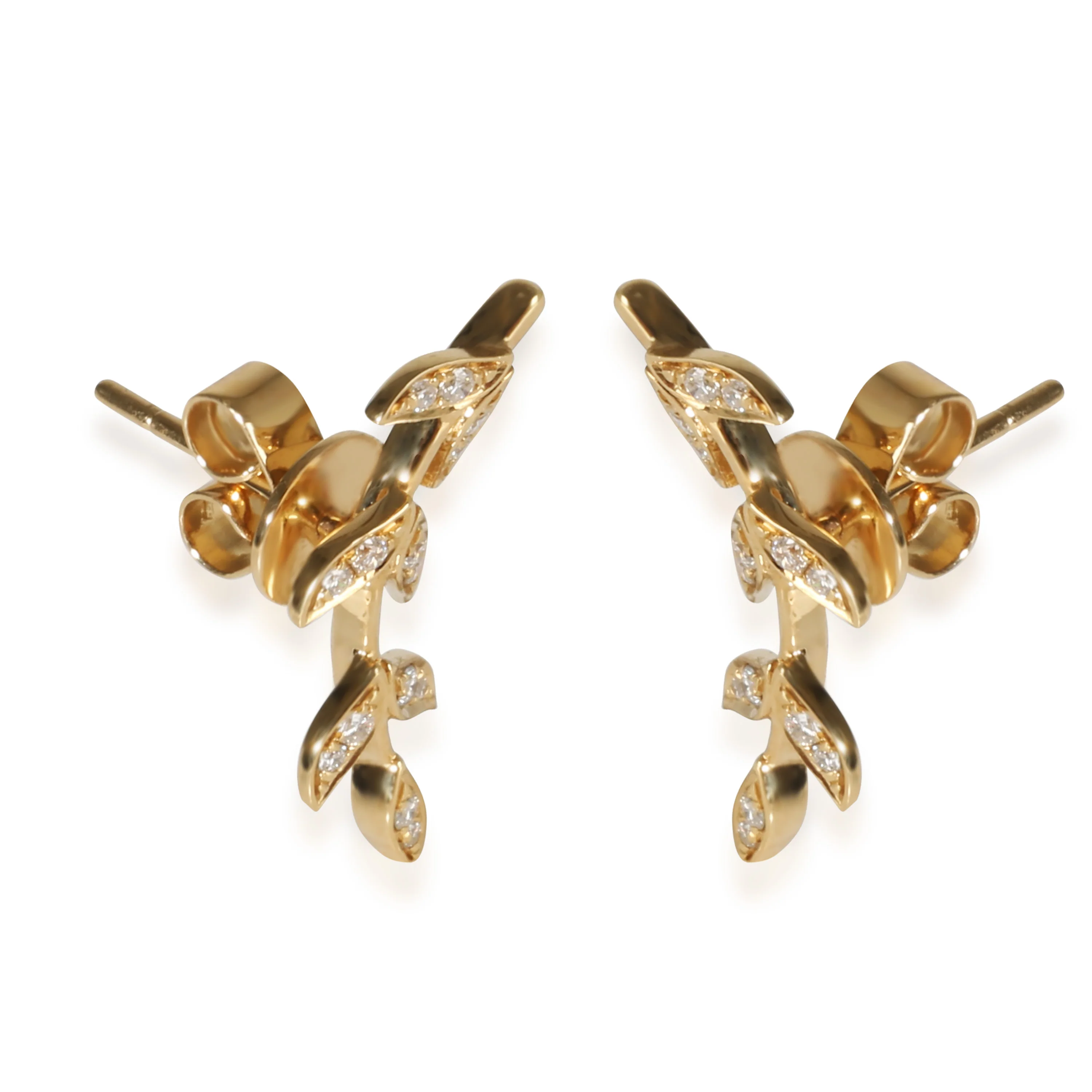 BRAND NEW Graziela Gems Earrings in 18k Yellow Gold 0.2 CTW - Image 2