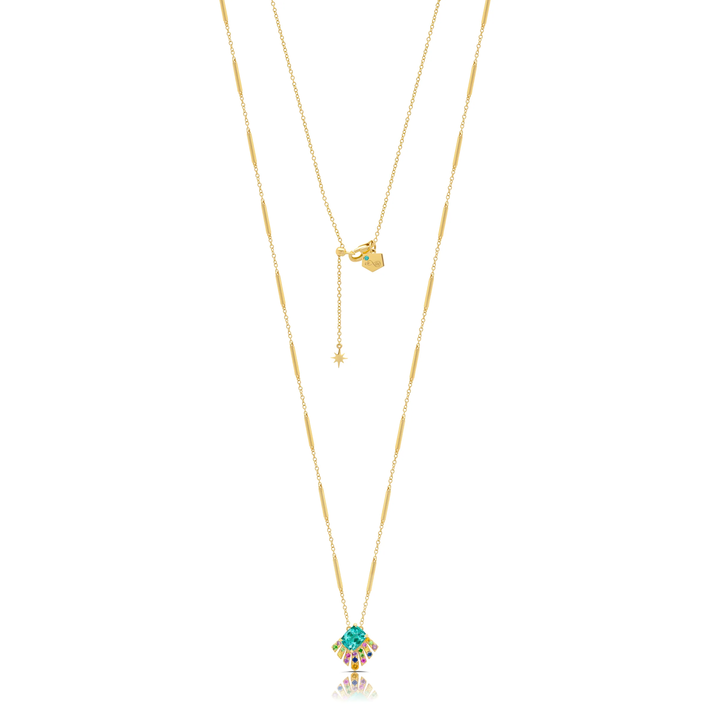 Tourmaline Necklace in 18k Yellow Gold