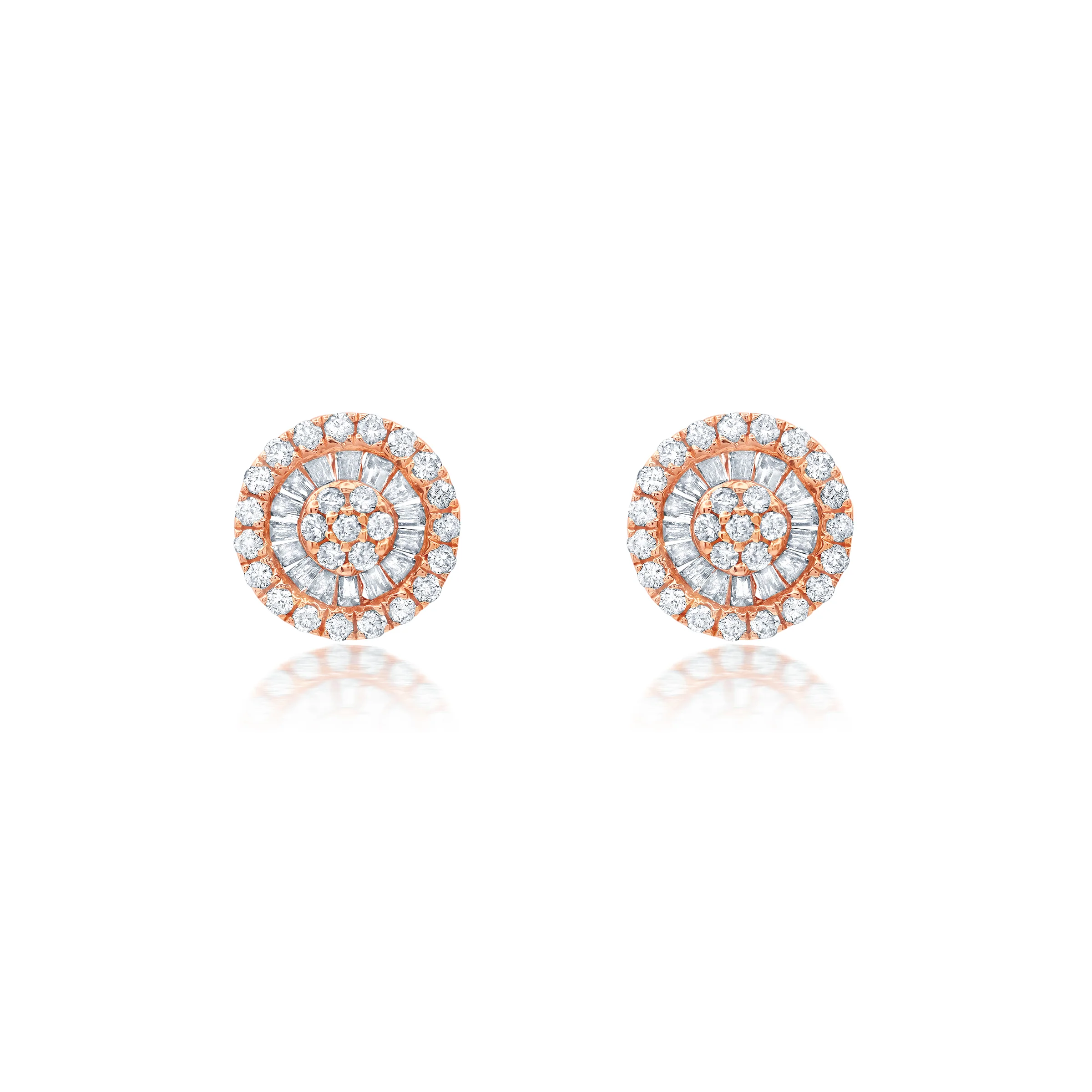 Earrings in 18k Rose Gold 0.44 CTW