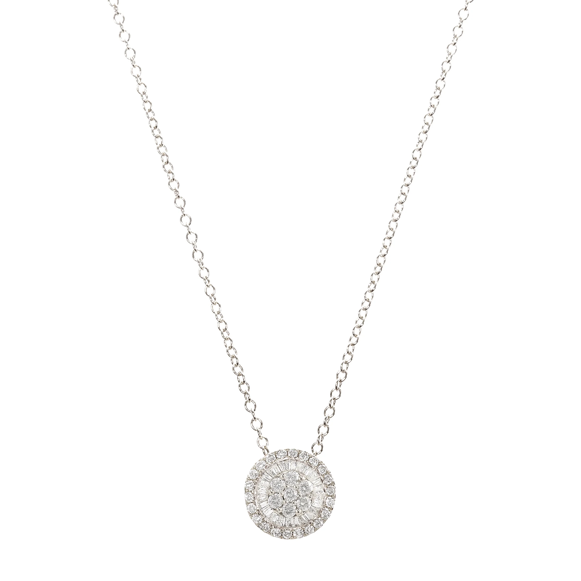 Necklace in 18k White Gold 0.32 CTW