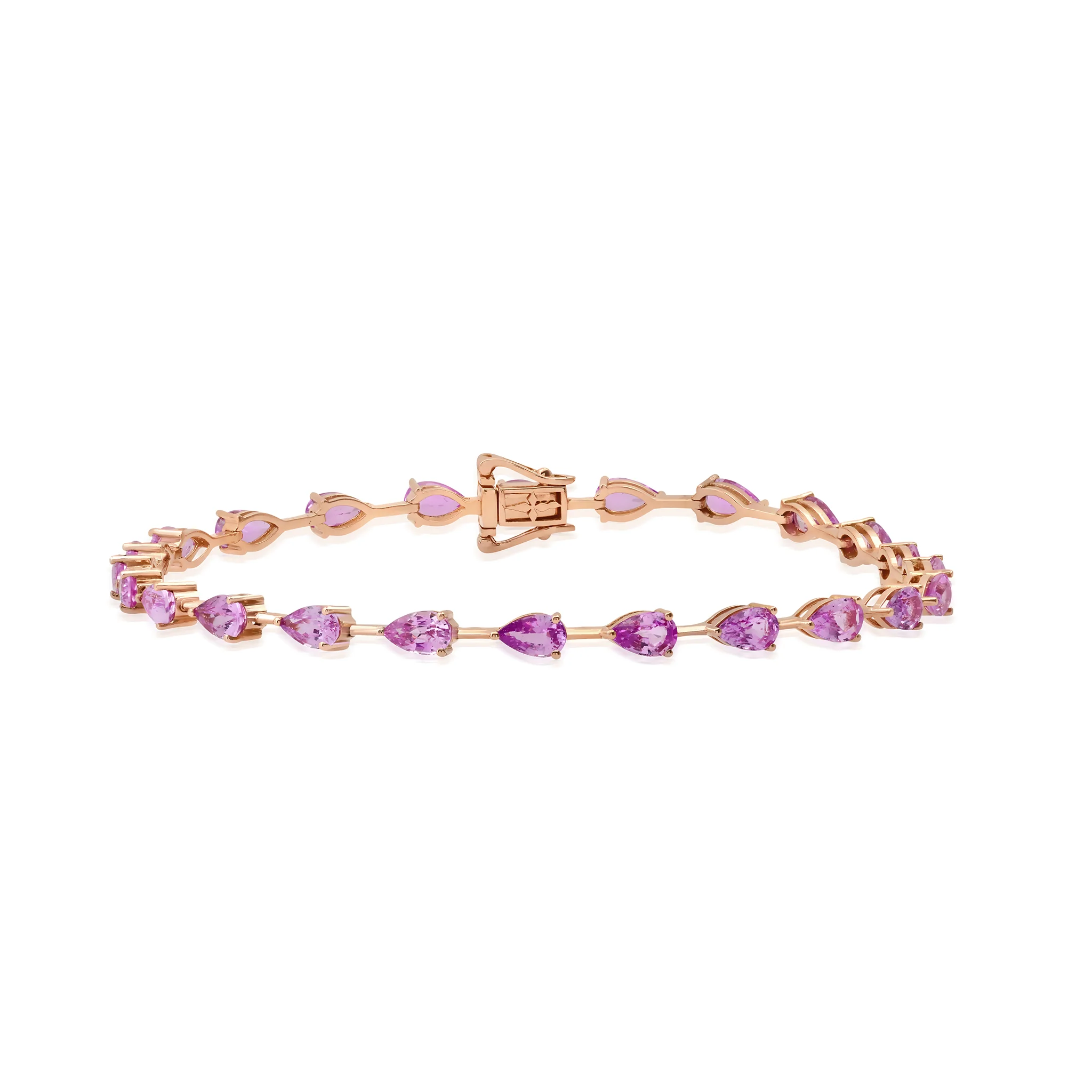 Sapphire Bracelet in 18k Rose Gold