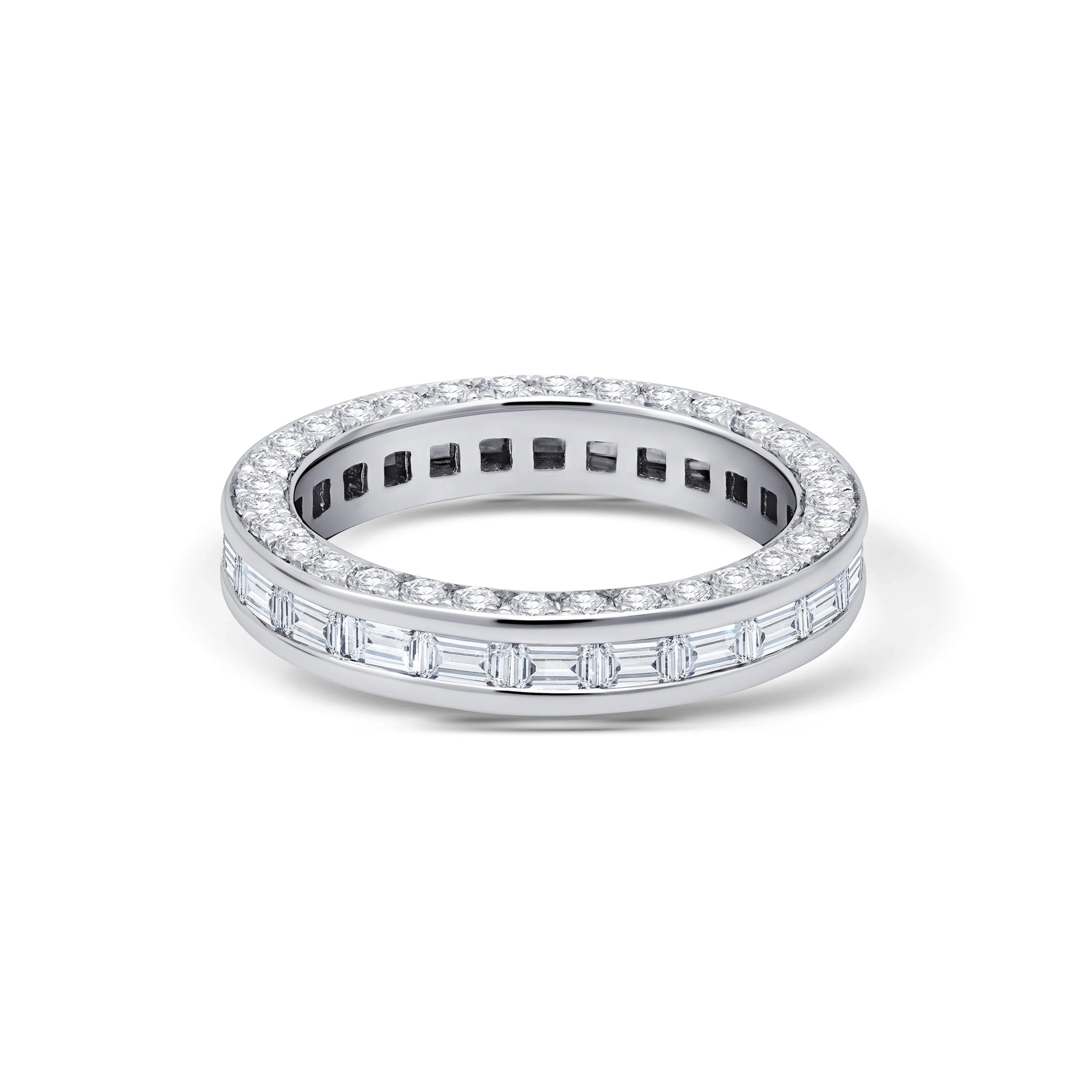 Diamond Band in 18K White Gold 2.92 CTW - Image 2