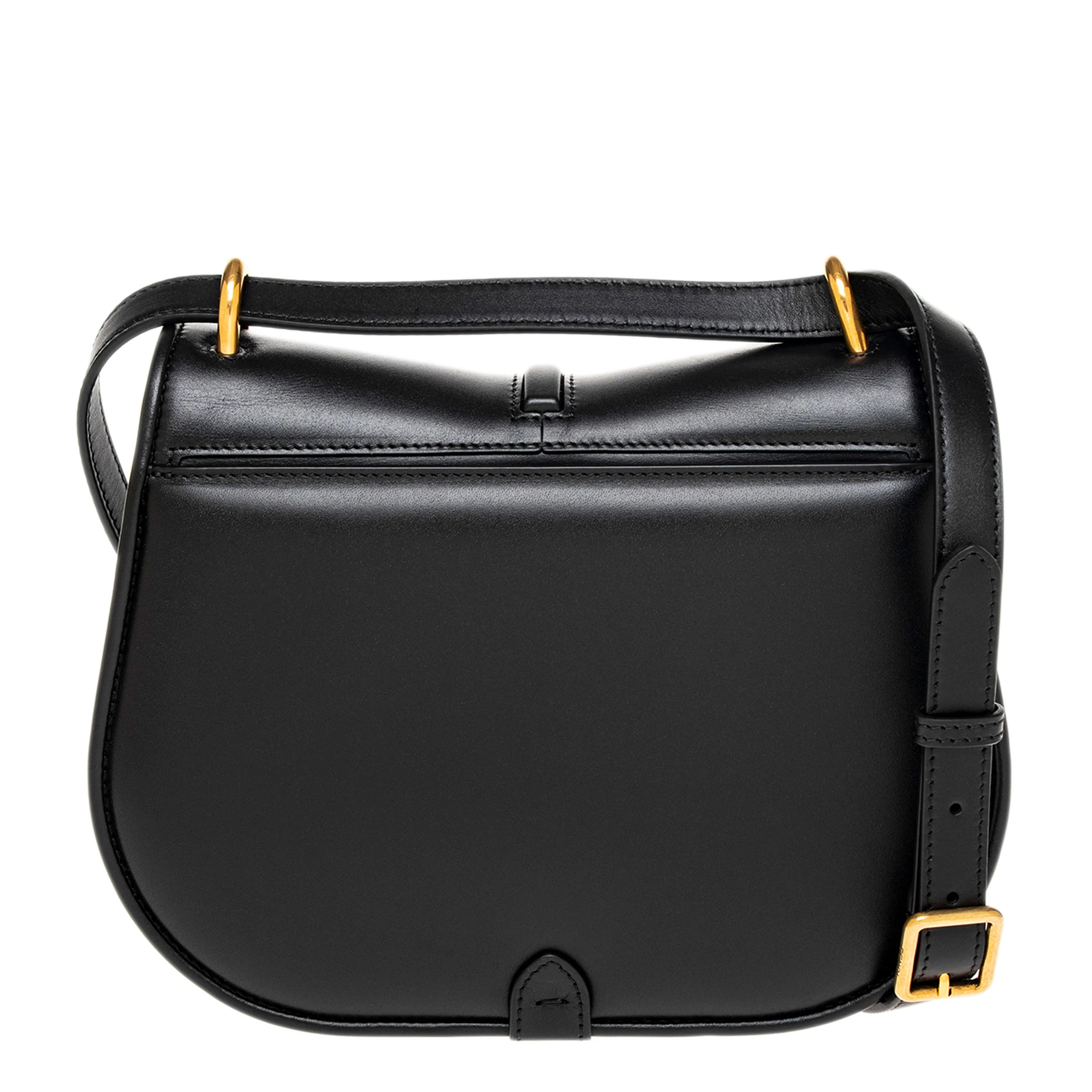 Black Smooth Leather Cmon Medium Satchel - Image 3