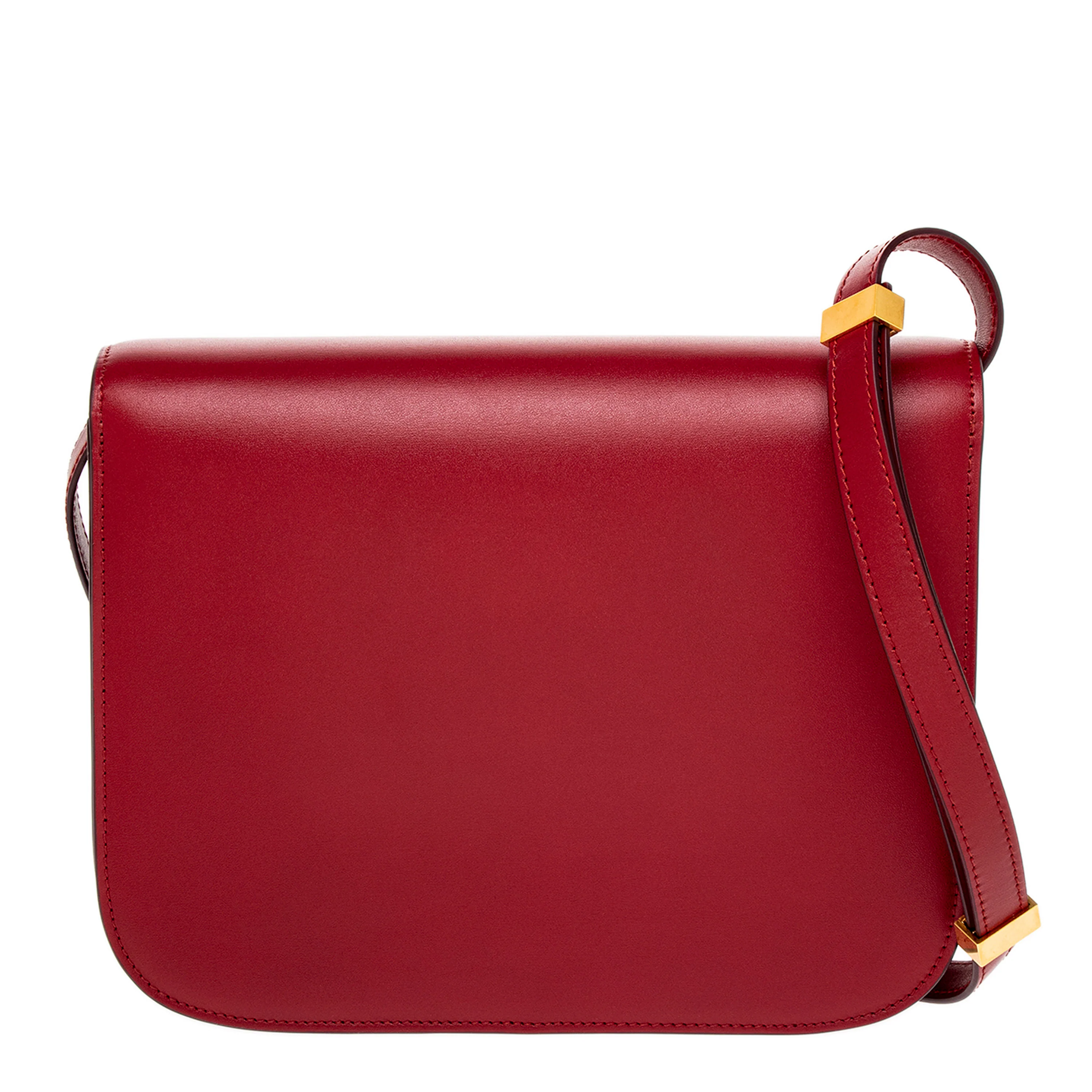 Red Smooth Calfskin Medium Classic Box Bag - Image 3