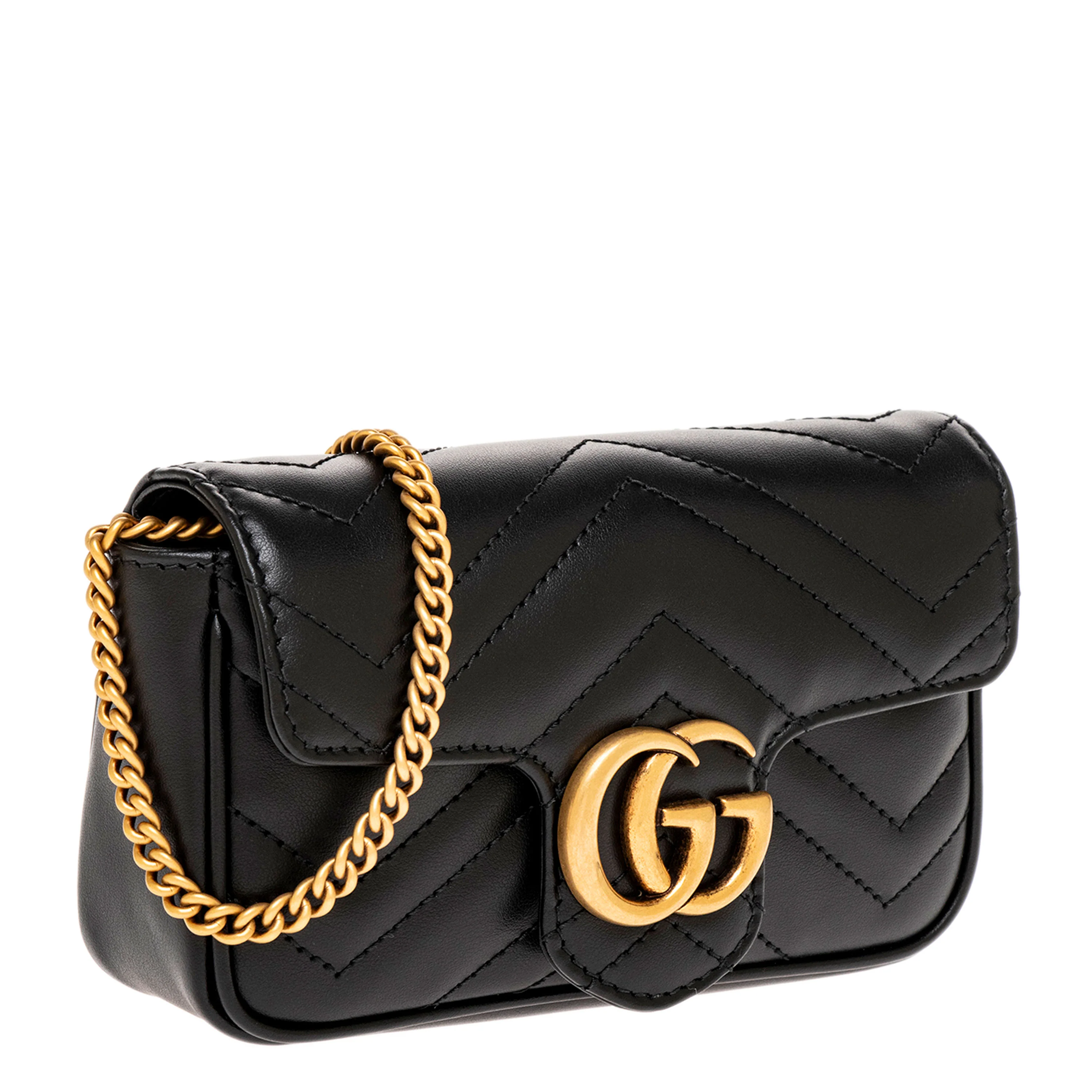 Black Matelasse Calfskin Super Mini Marmont - Image 2