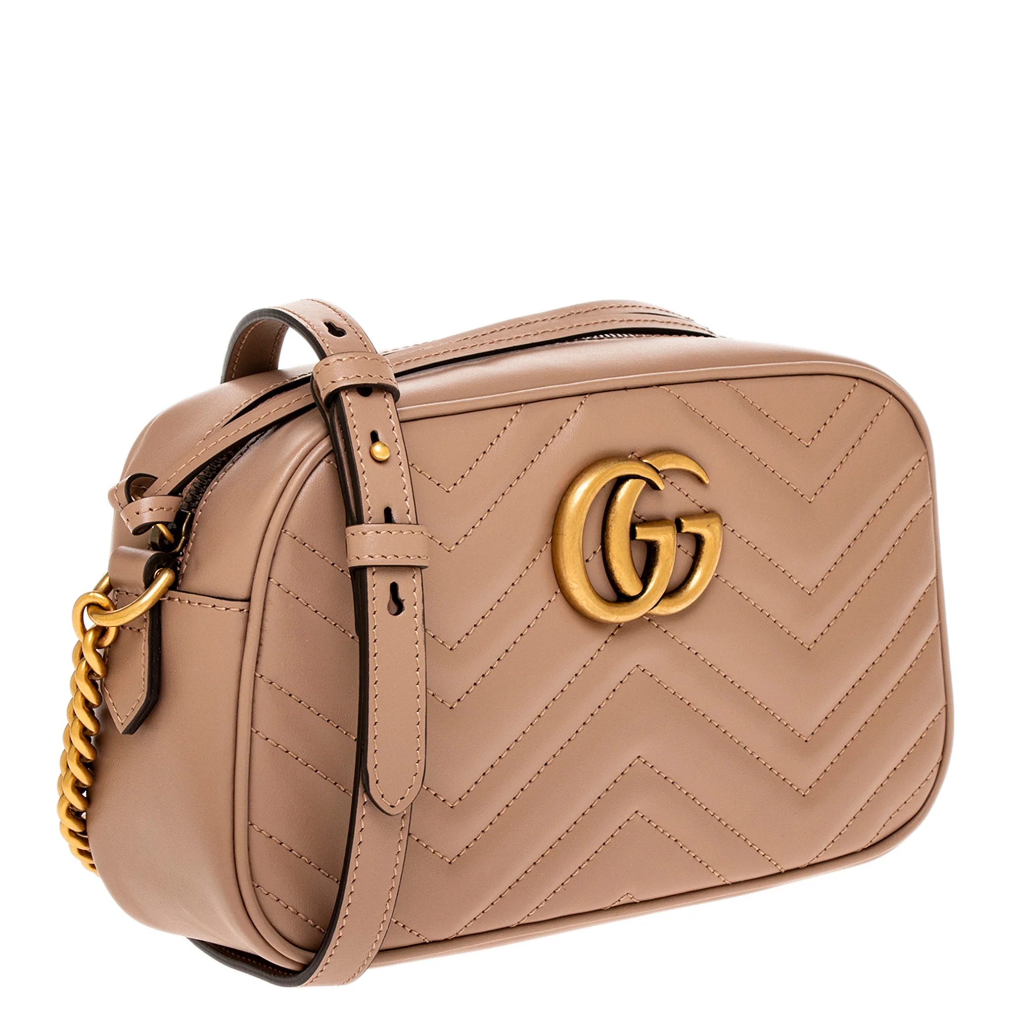 Pink Matelasse Calfskin Small Shoulder Bag - Image 2