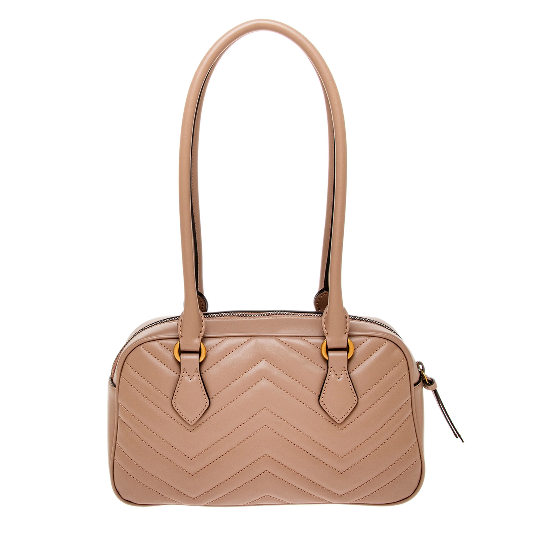Pink Matelasse Calfskin GG Marmont Small Top Handle - Image 3
