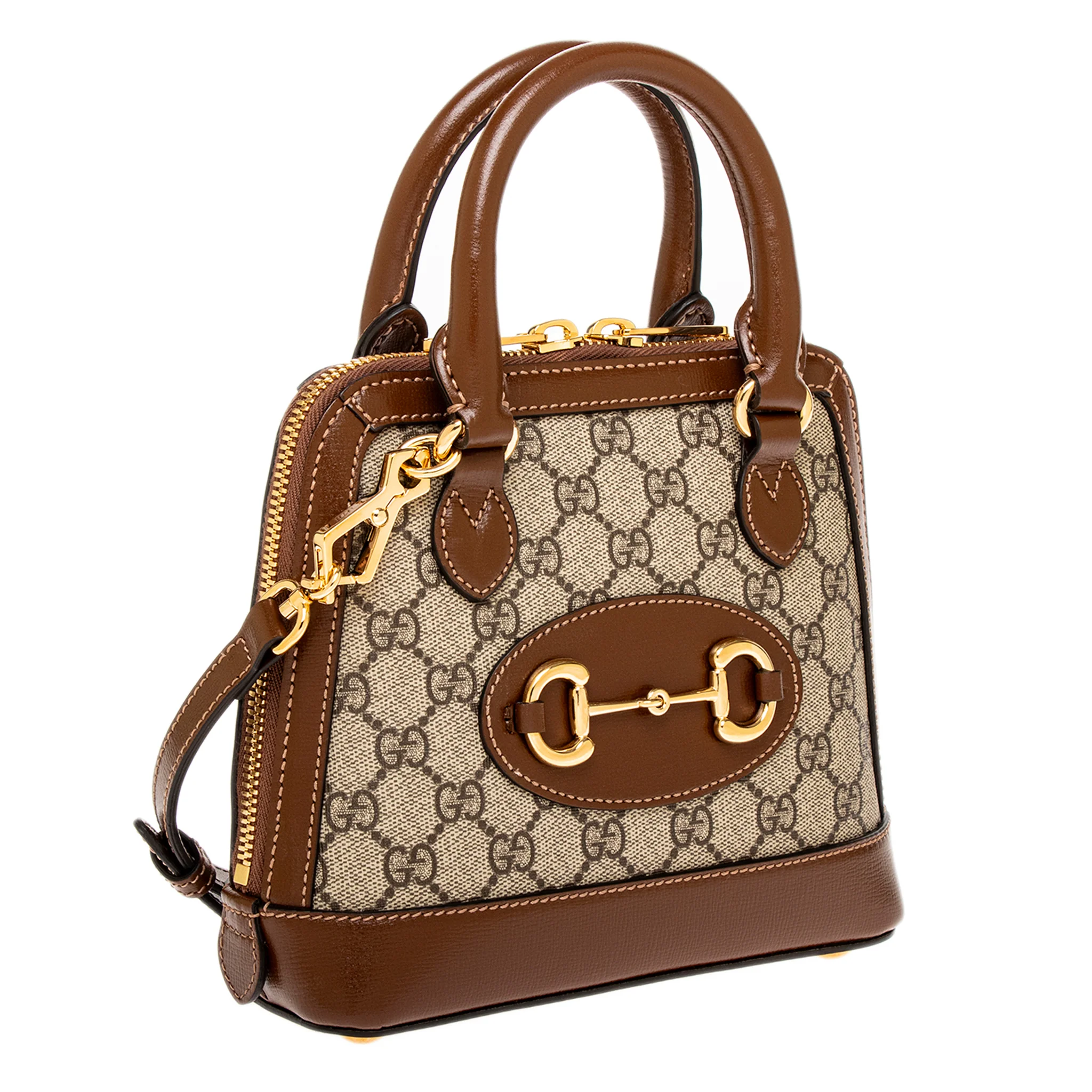 Ebony Beige GG Supreme Mini Horsebit 1955 Mini Top Handle - Image 2