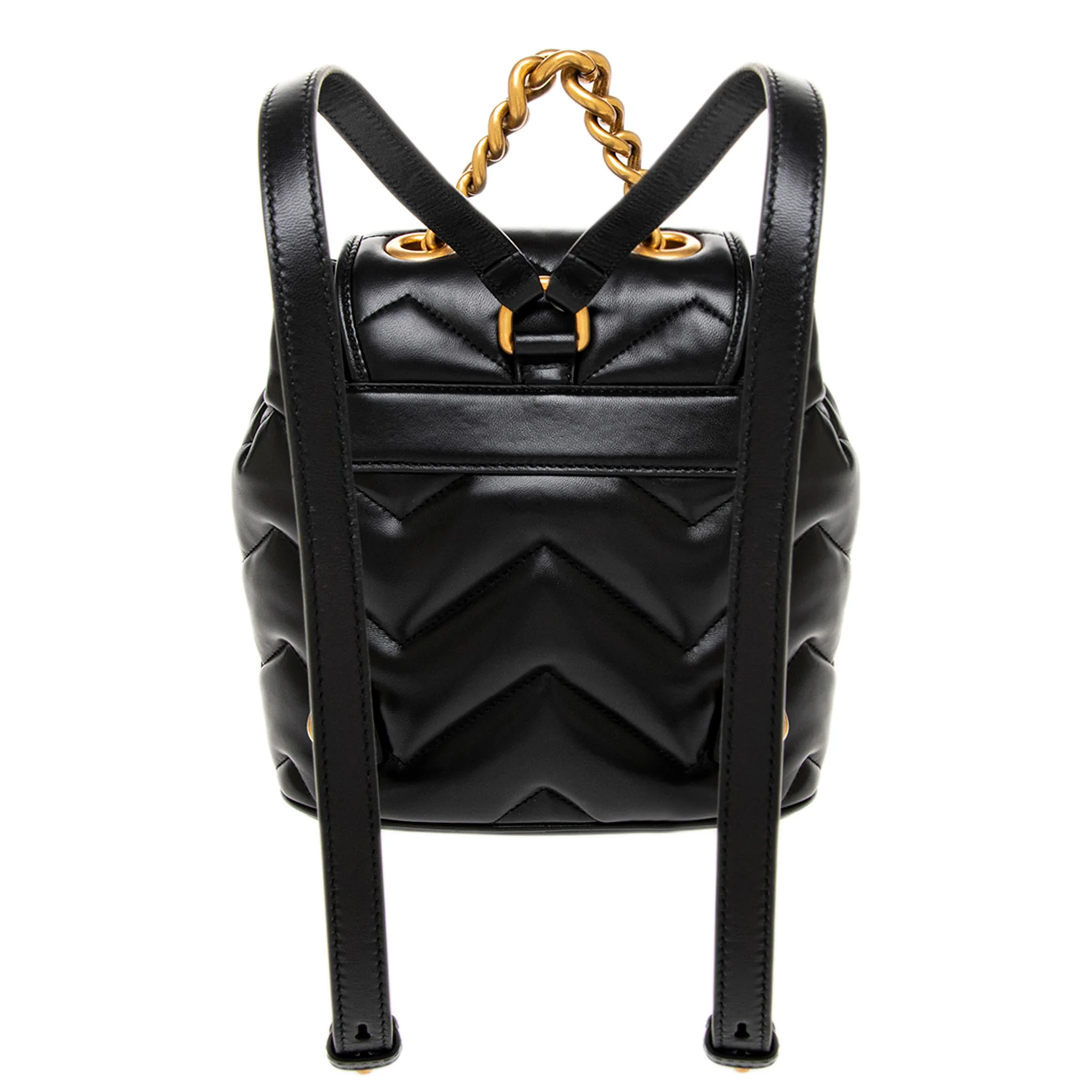 Black Matelasse Calfskin GG Marmont Mini Backpack - Image 3