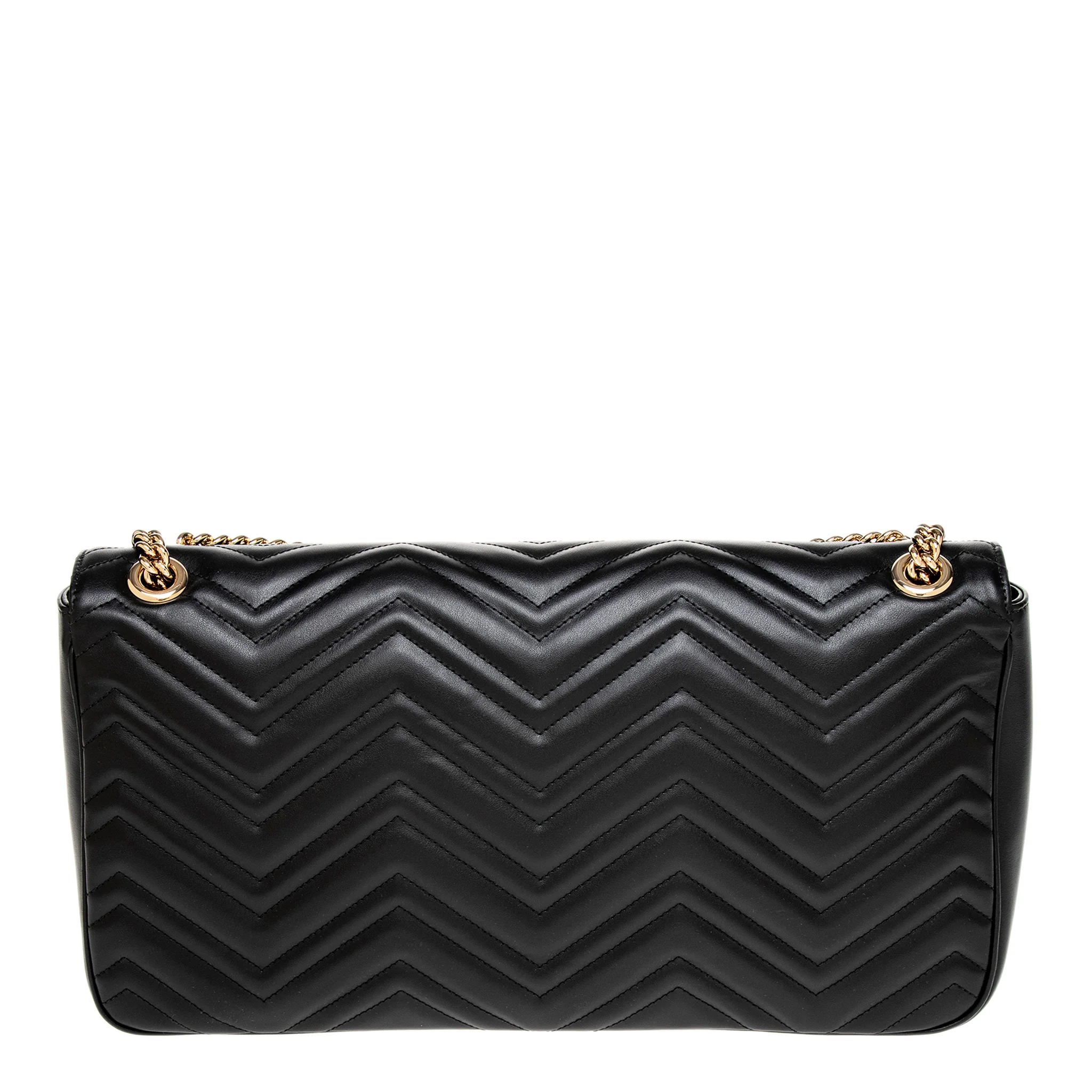Black Matelasse Calfskin Large GG Marmont - Image 3