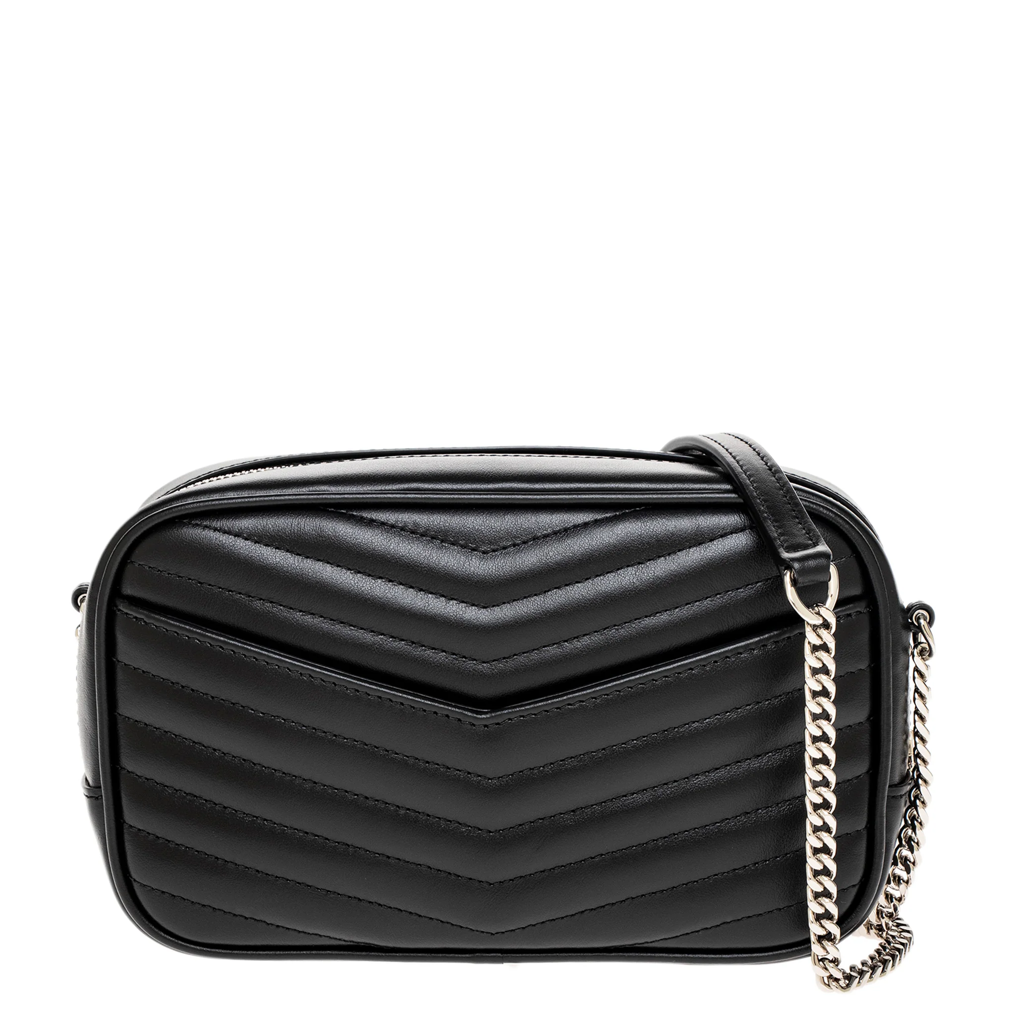 Black Quilted Leather Mini Lou - Image 3