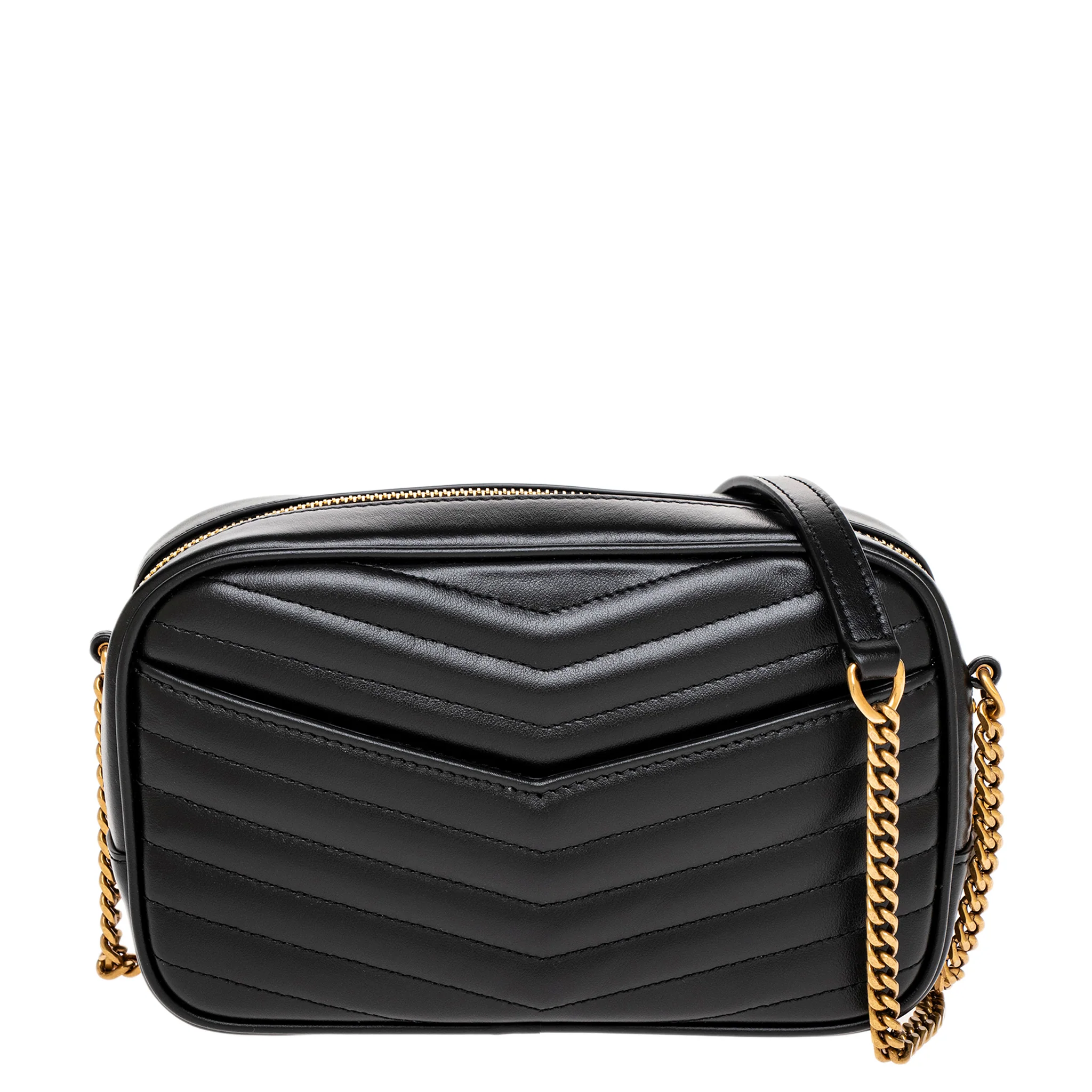Black Quilted Leather Mini Lou - Image 3