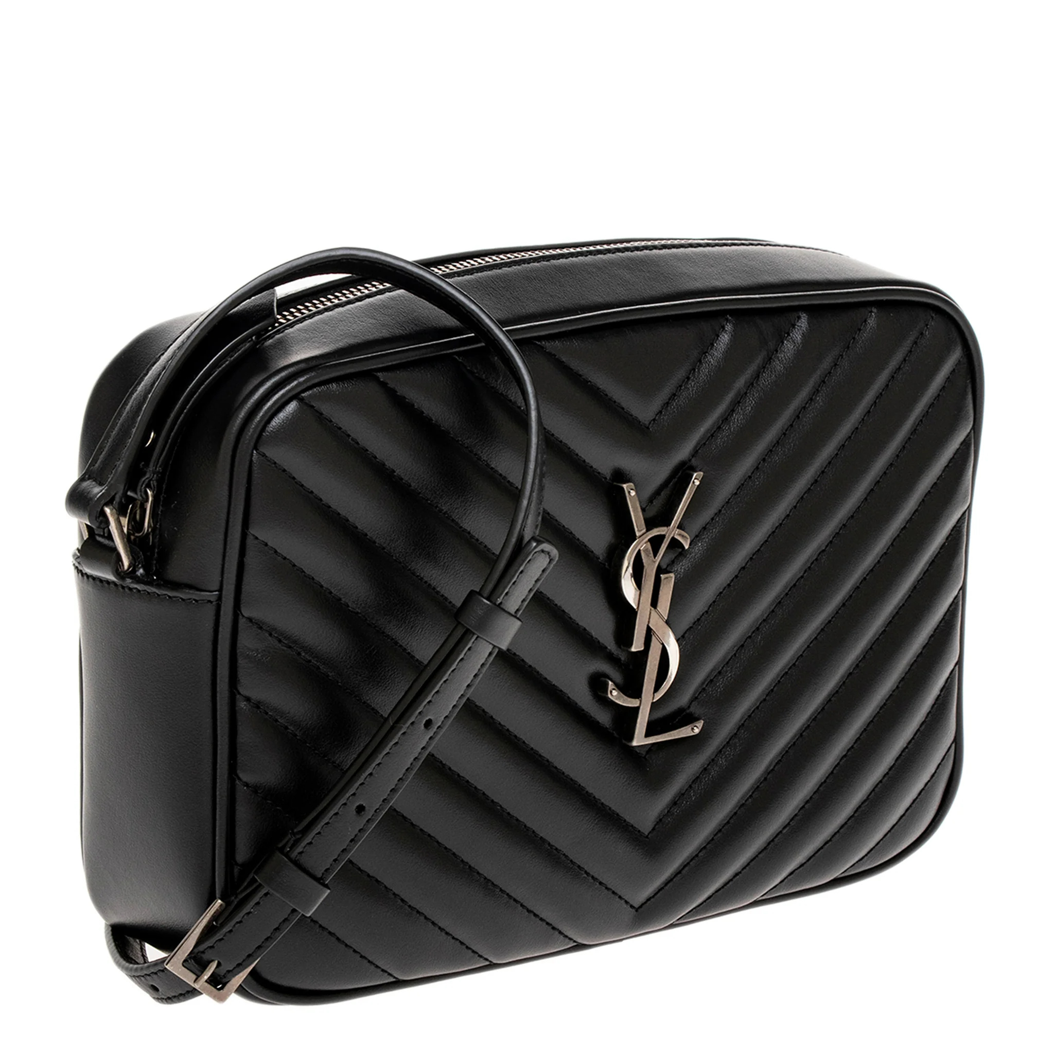 Black Quilted Leather Lou Camera Bag - Image 2
