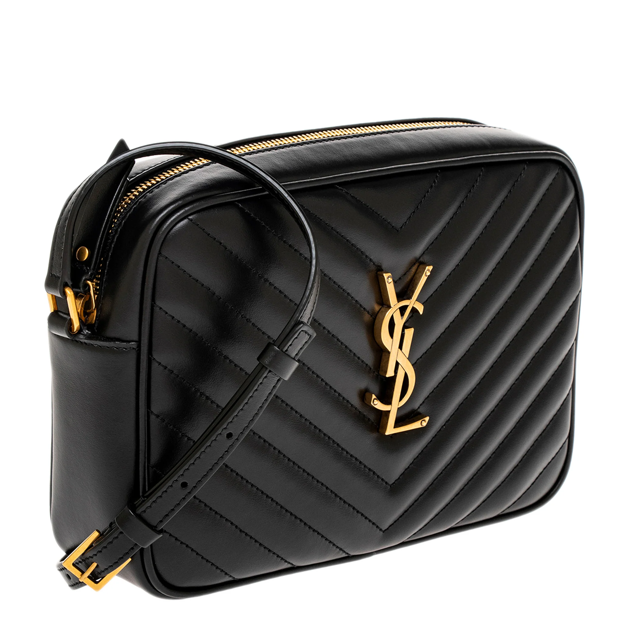 Black Quilted Leather Lou Camera Bag - Image 2
