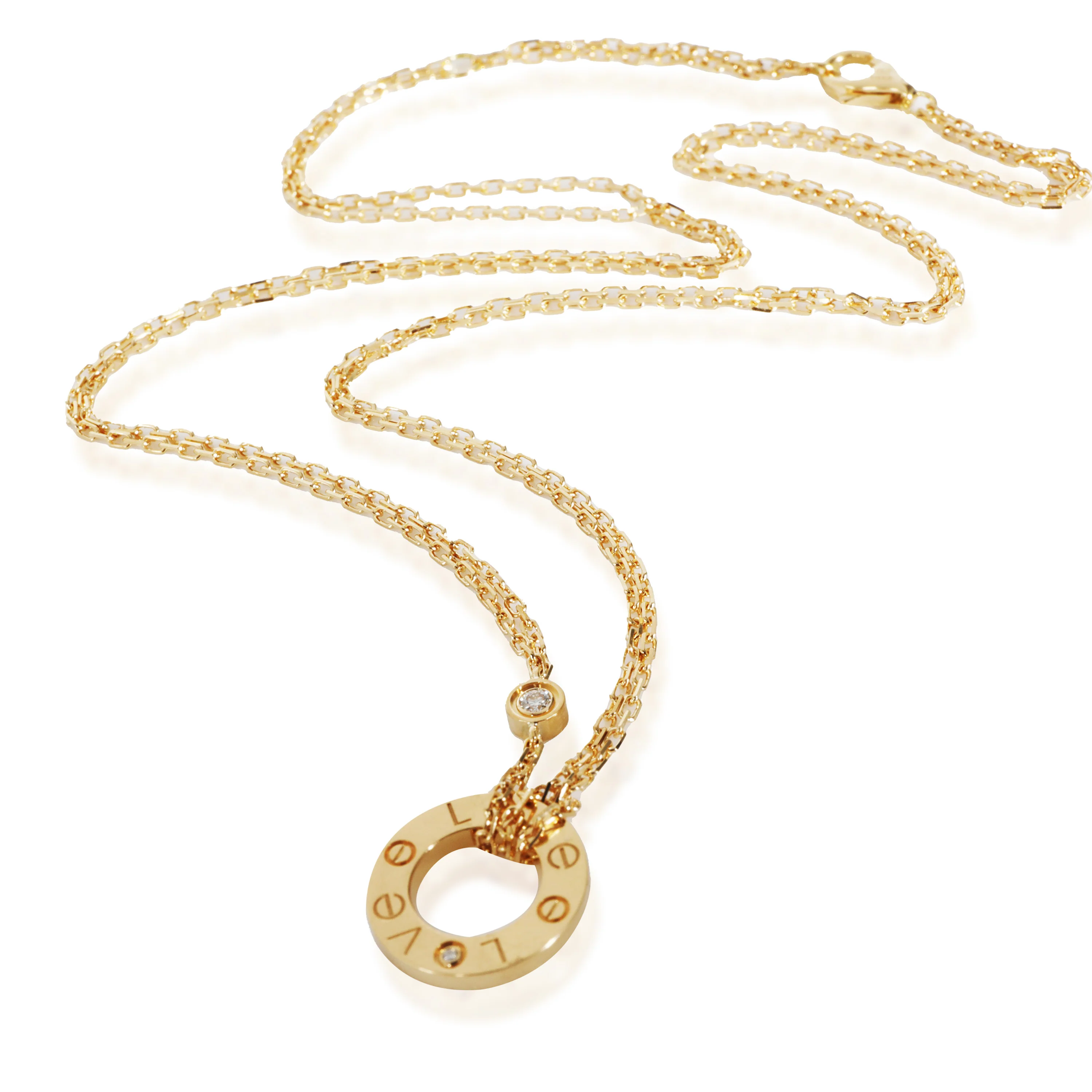 Love Necklace, Diamonds (Yellow Gold) - Image 2