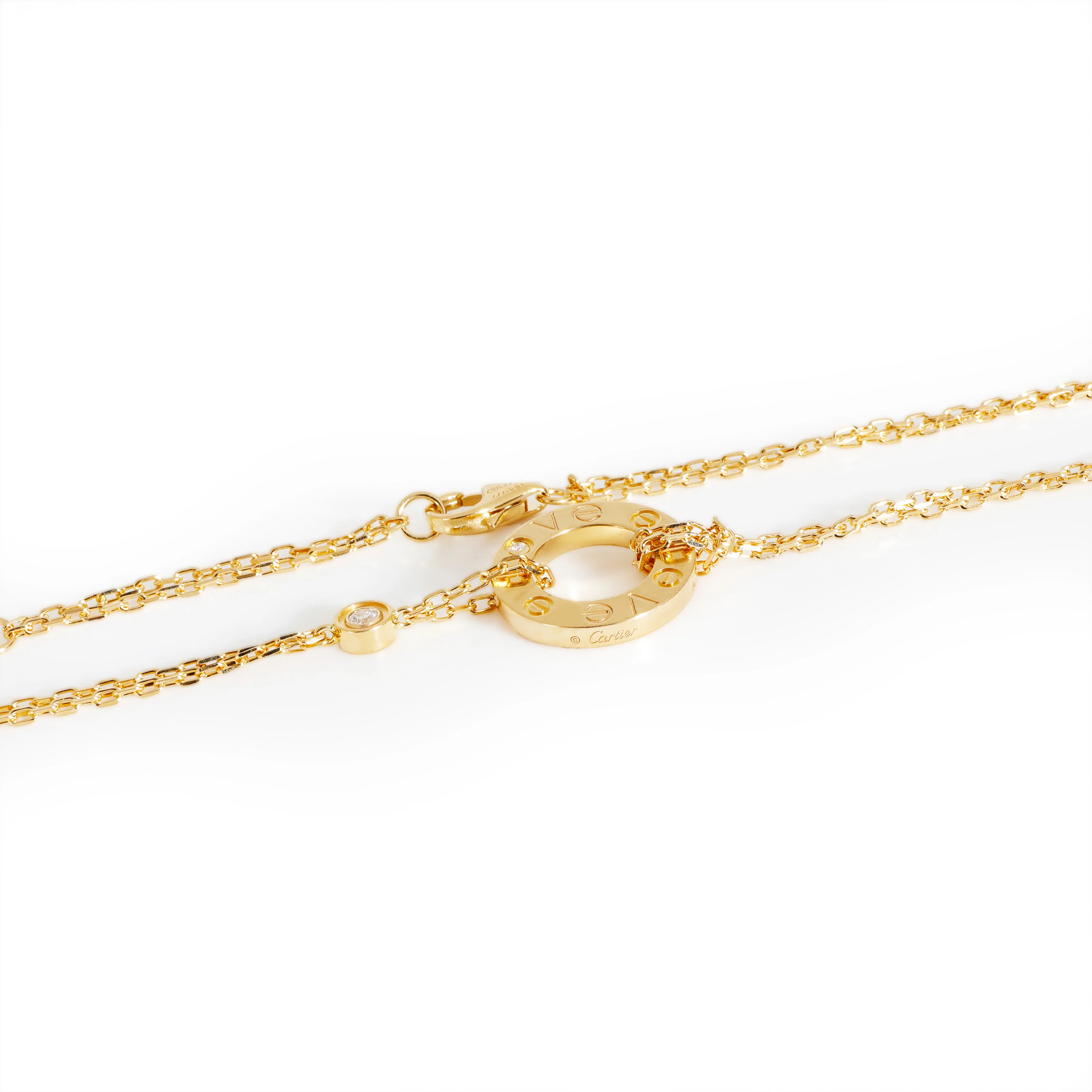 Love Necklace, Diamonds (Yellow Gold) - Image 3