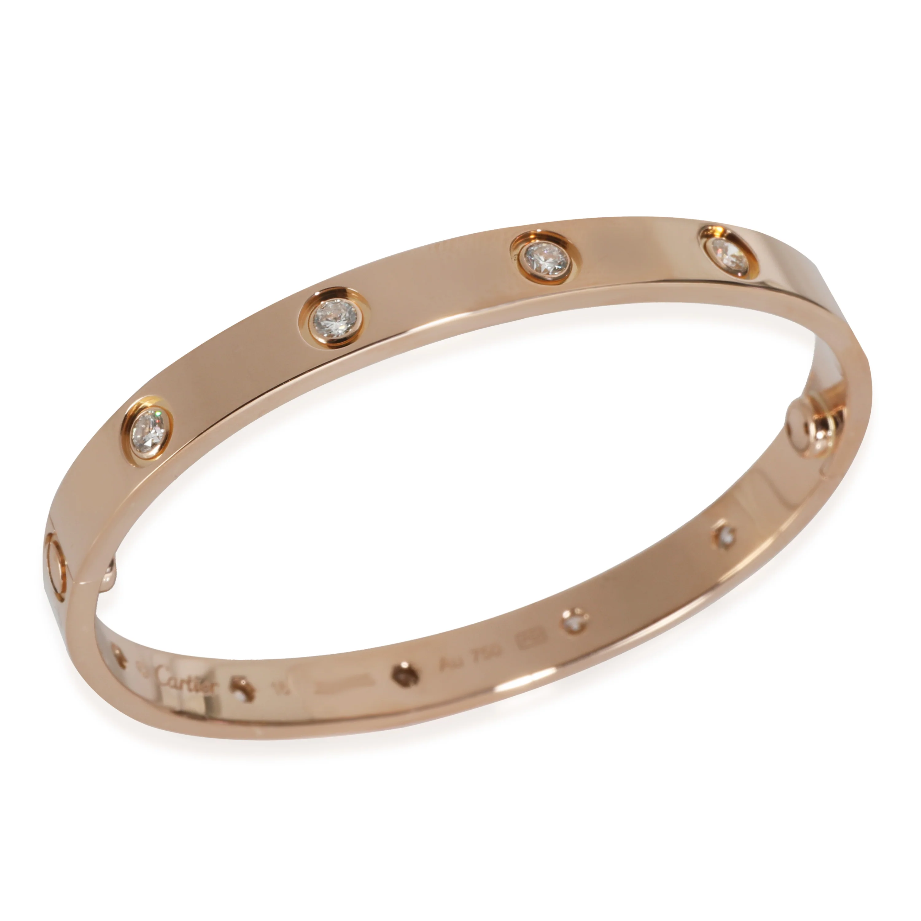 Love Bracelet, Diamonds (Rose Gold) - Image 3