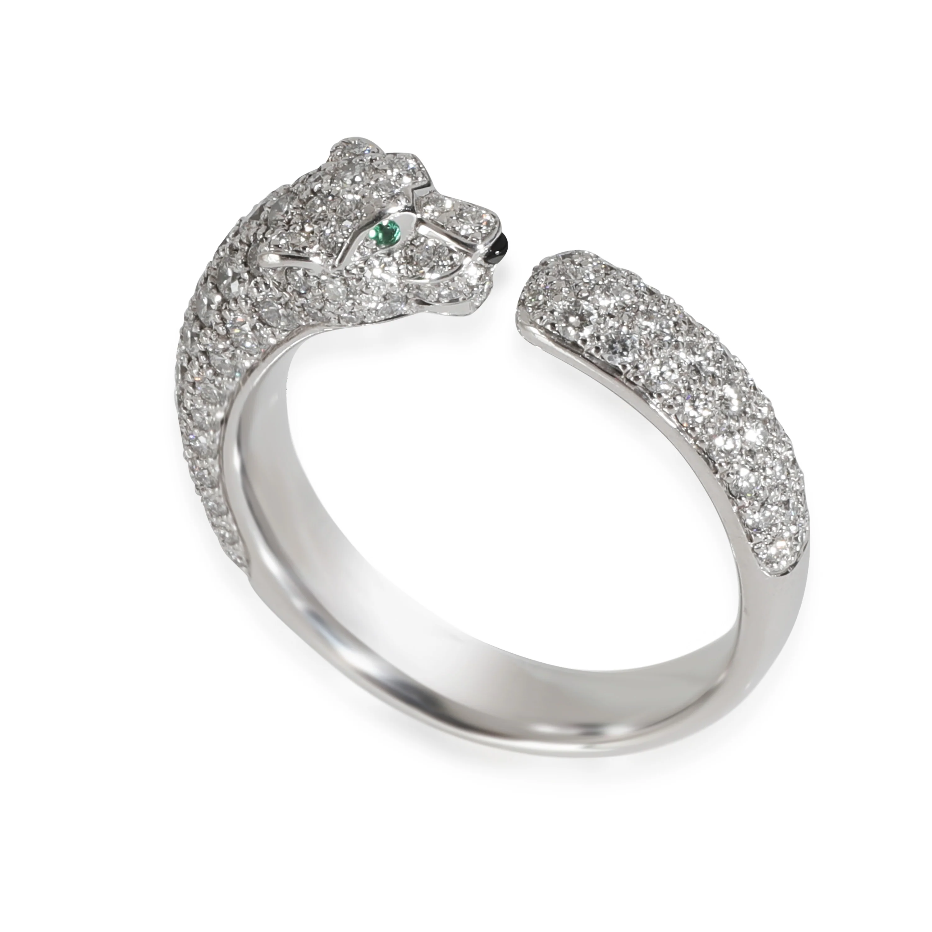 Panthere de Cartier Ring, Diamonds (White Gold) - Image 2