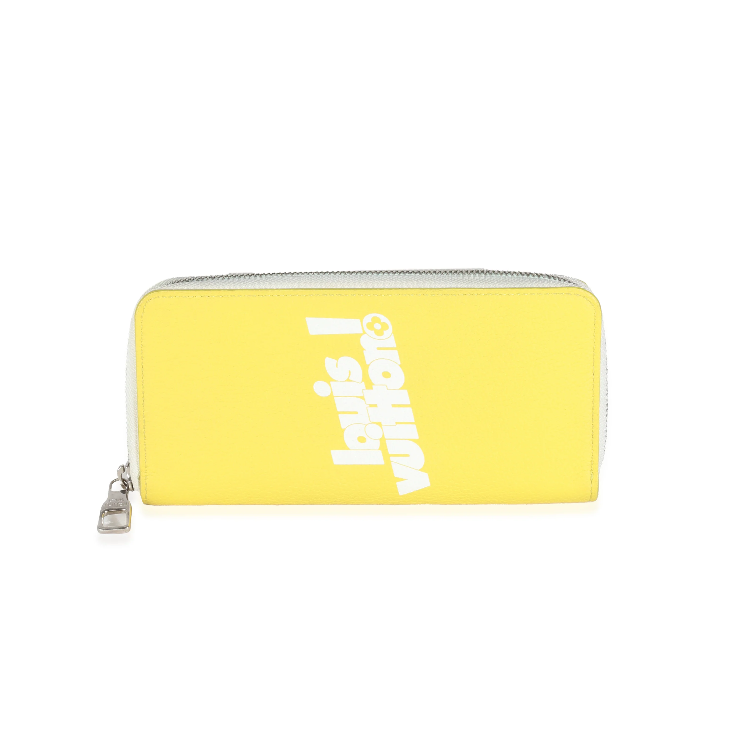 Jaune Taurillon Logo Vertical Zippy Wallet