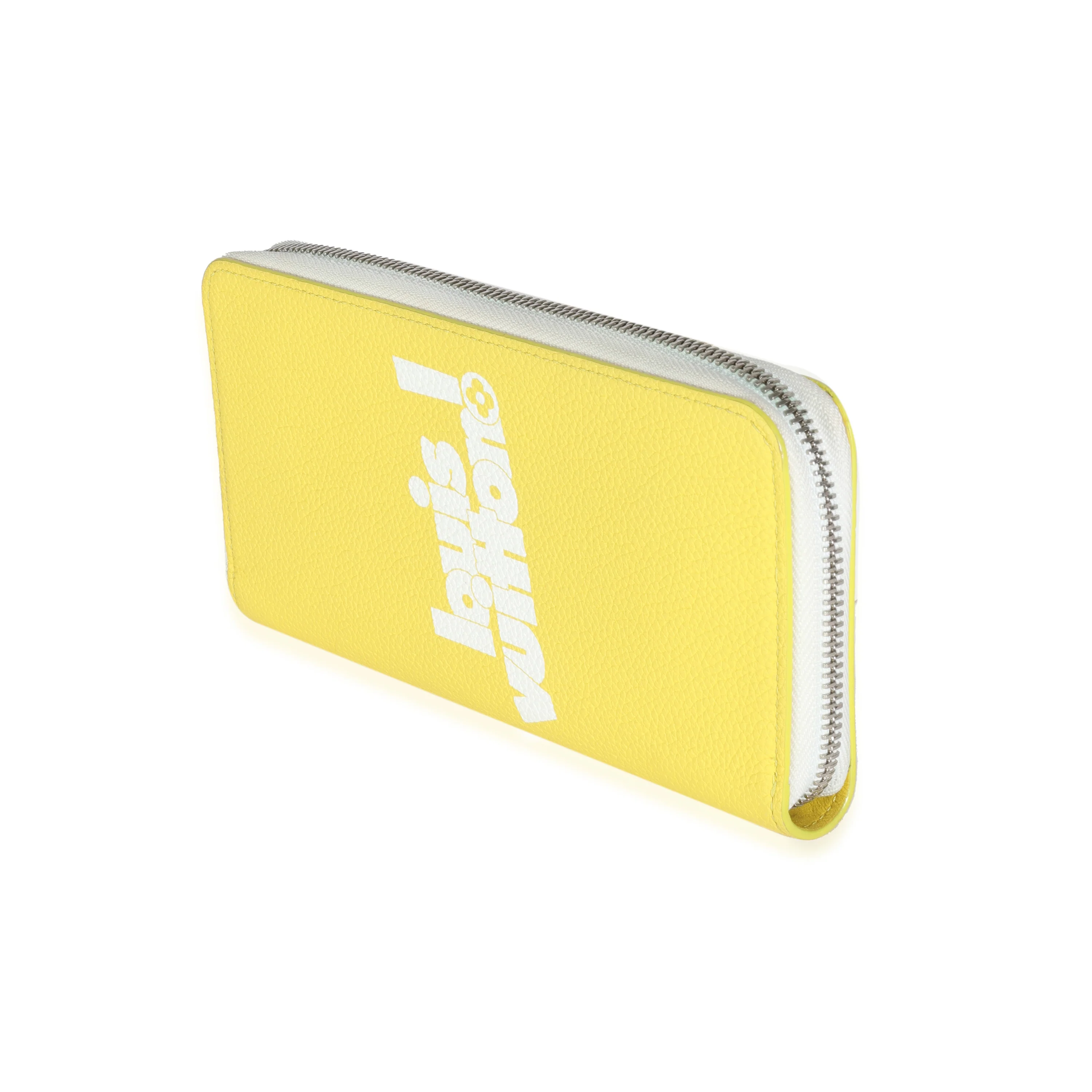 Jaune Taurillon Logo Vertical Zippy Wallet - Image 2