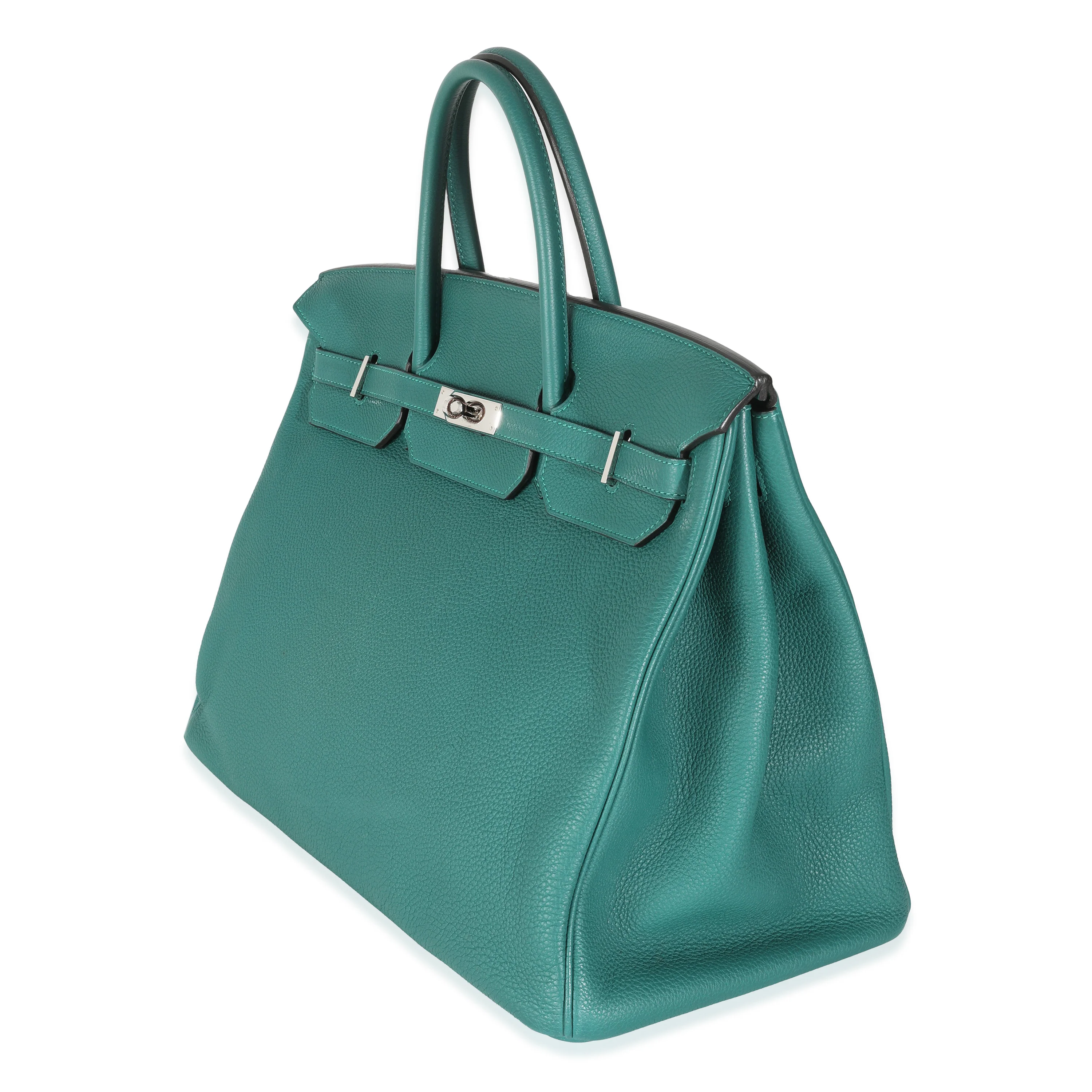 Malachite Togo Birkin 40 PHW - Image 2