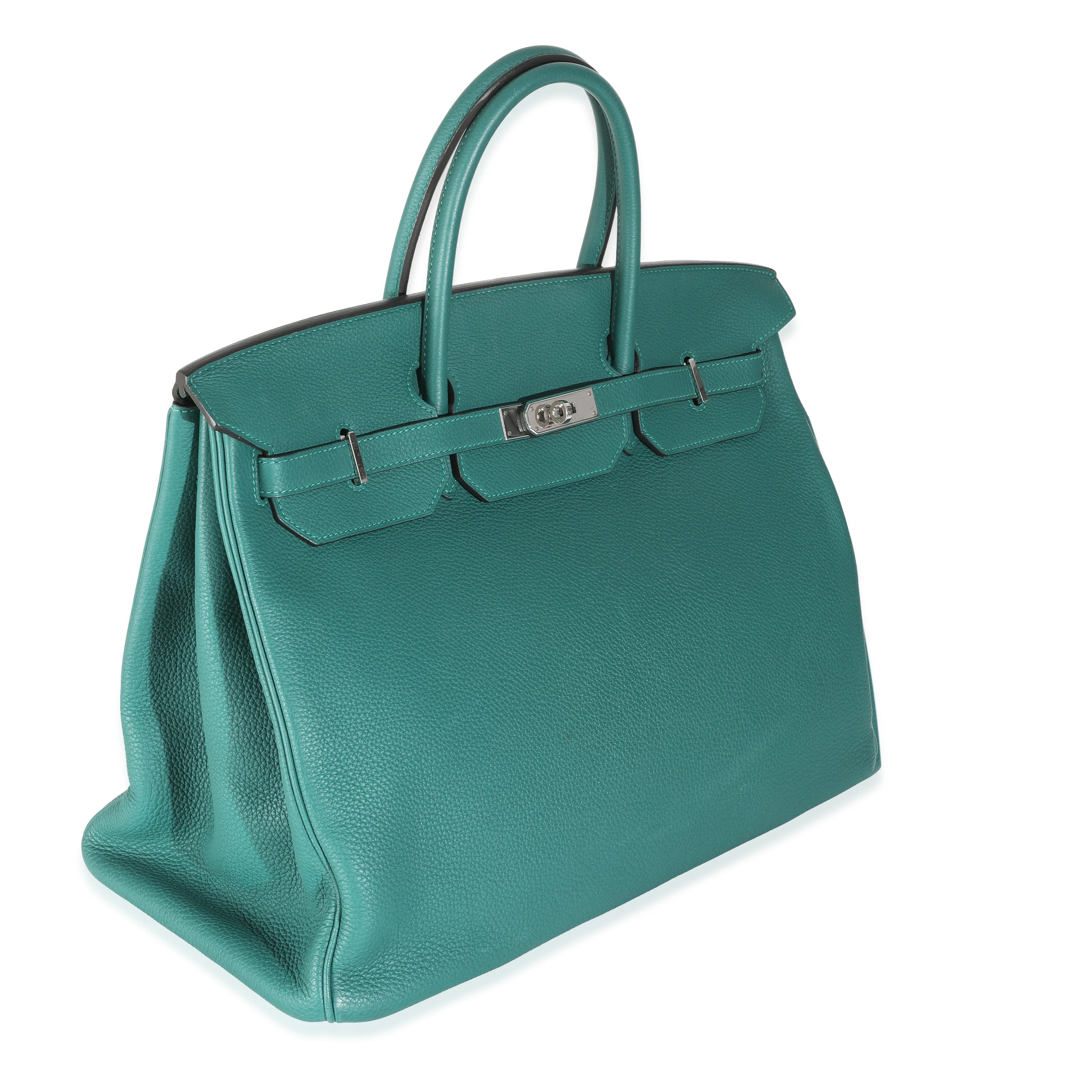 Malachite Togo Birkin 40 PHW - Image 3