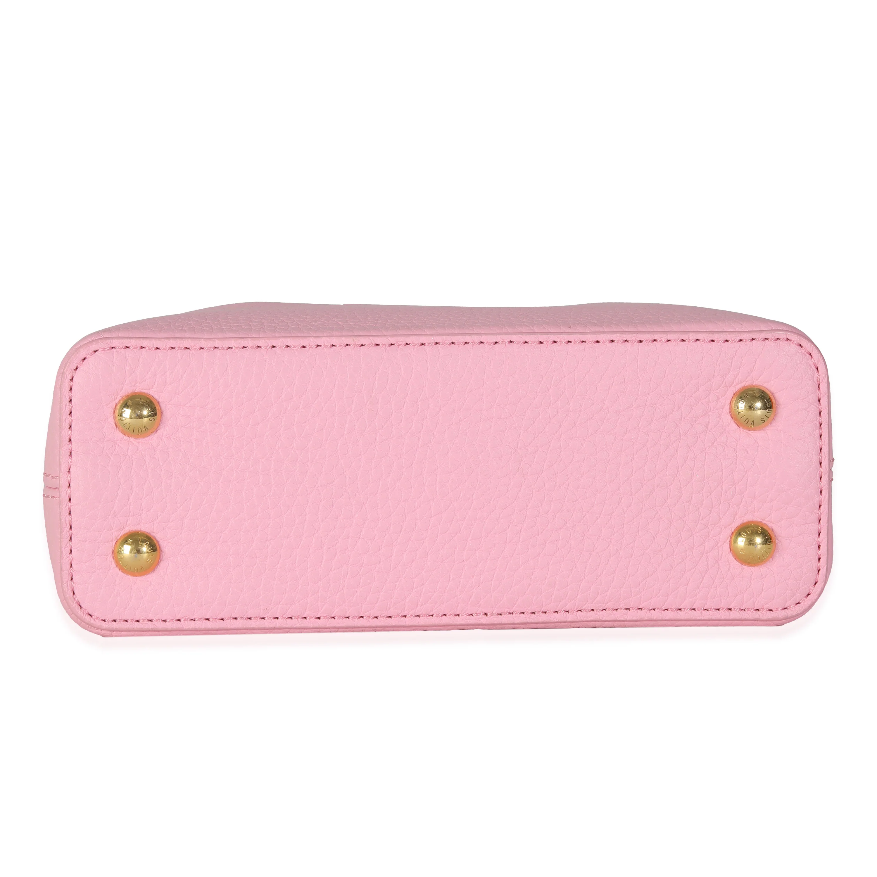 Candy Pink Taurillon Flower Chain Mini Capucines - Image 5