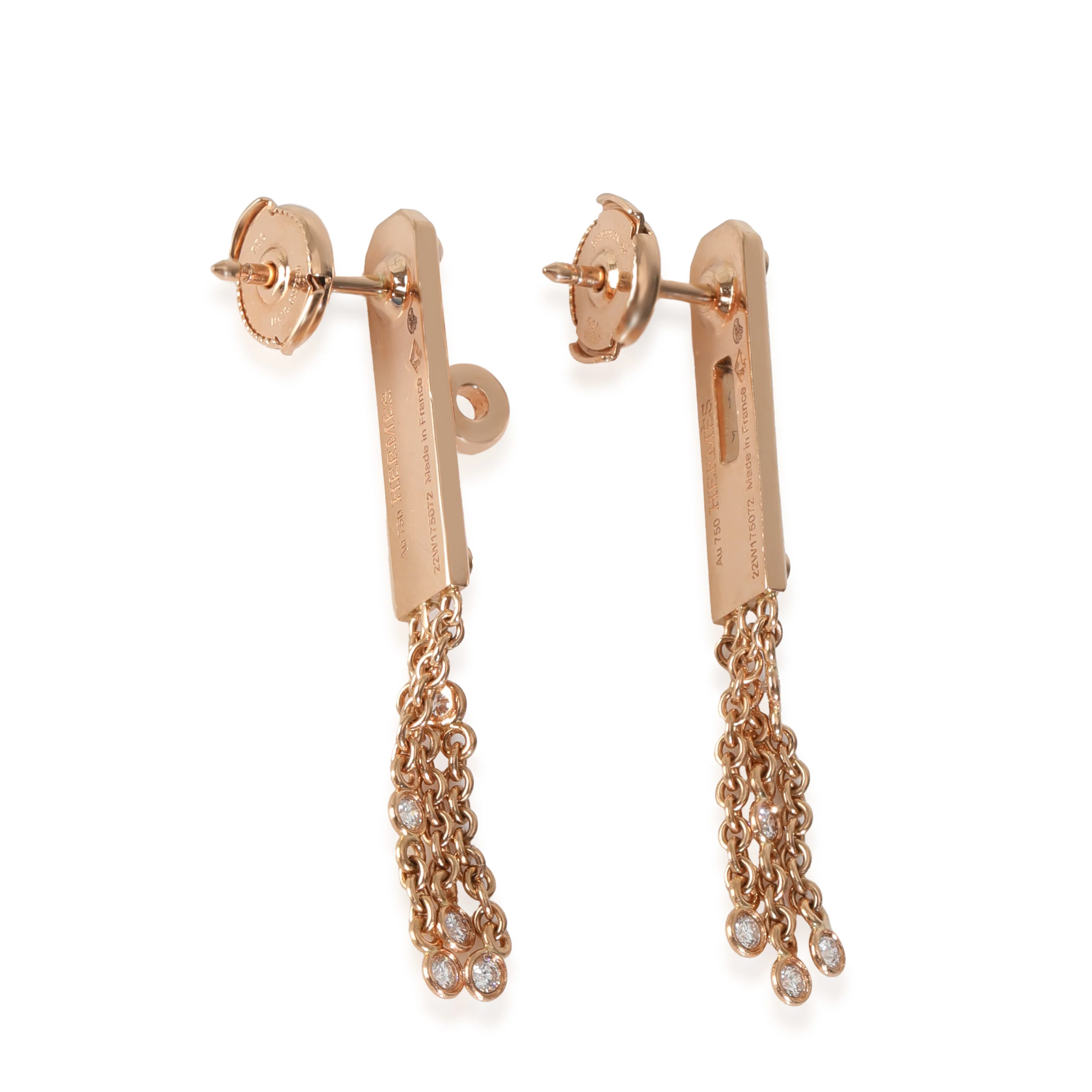 Kelly Diamond Earring in 18k Rose Gold 0.25 CTW - Image 2