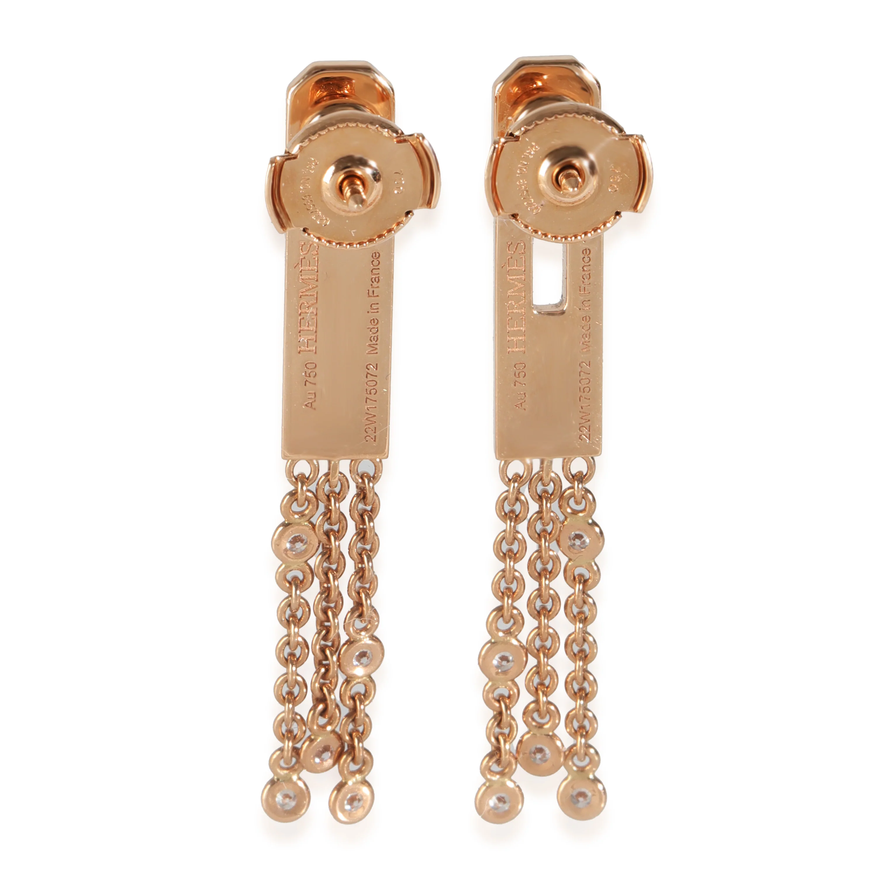 Kelly Diamond Earring in 18k Rose Gold 0.25 CTW - Image 3
