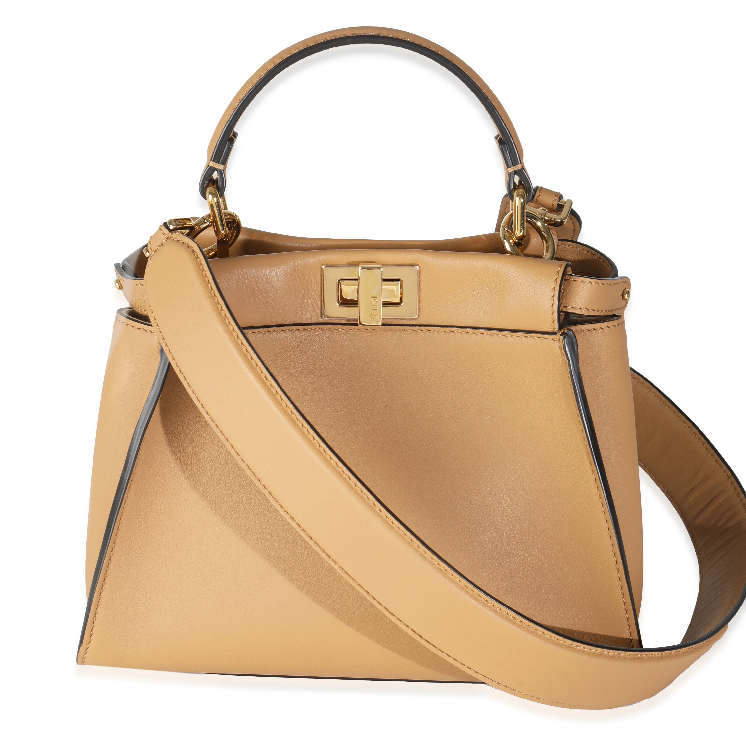 Miele Scuro Nappa Petite Peekaboo I SEE U Satchel - Image 3