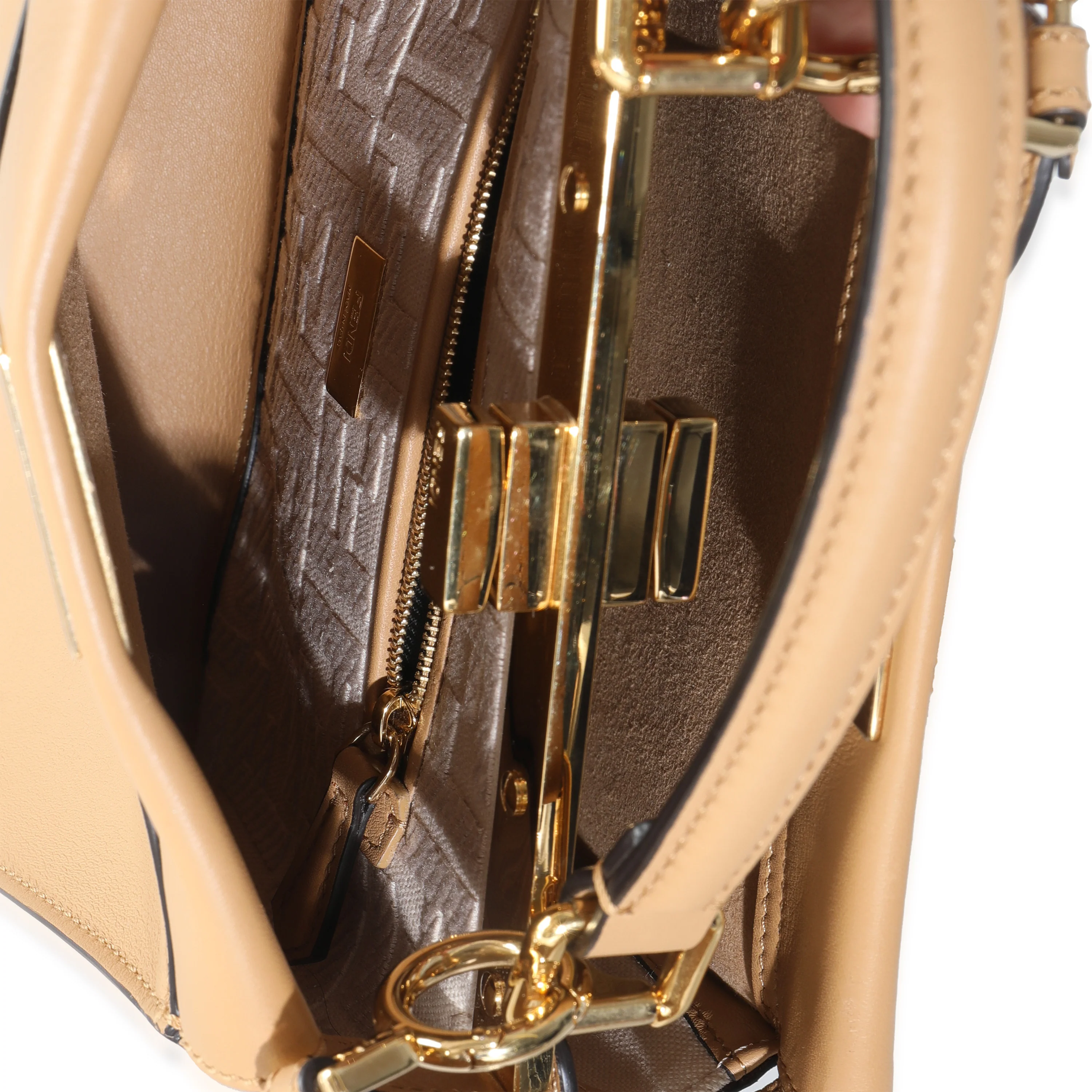 Miele Scuro Nappa Petite Peekaboo I SEE U Satchel - Image 8