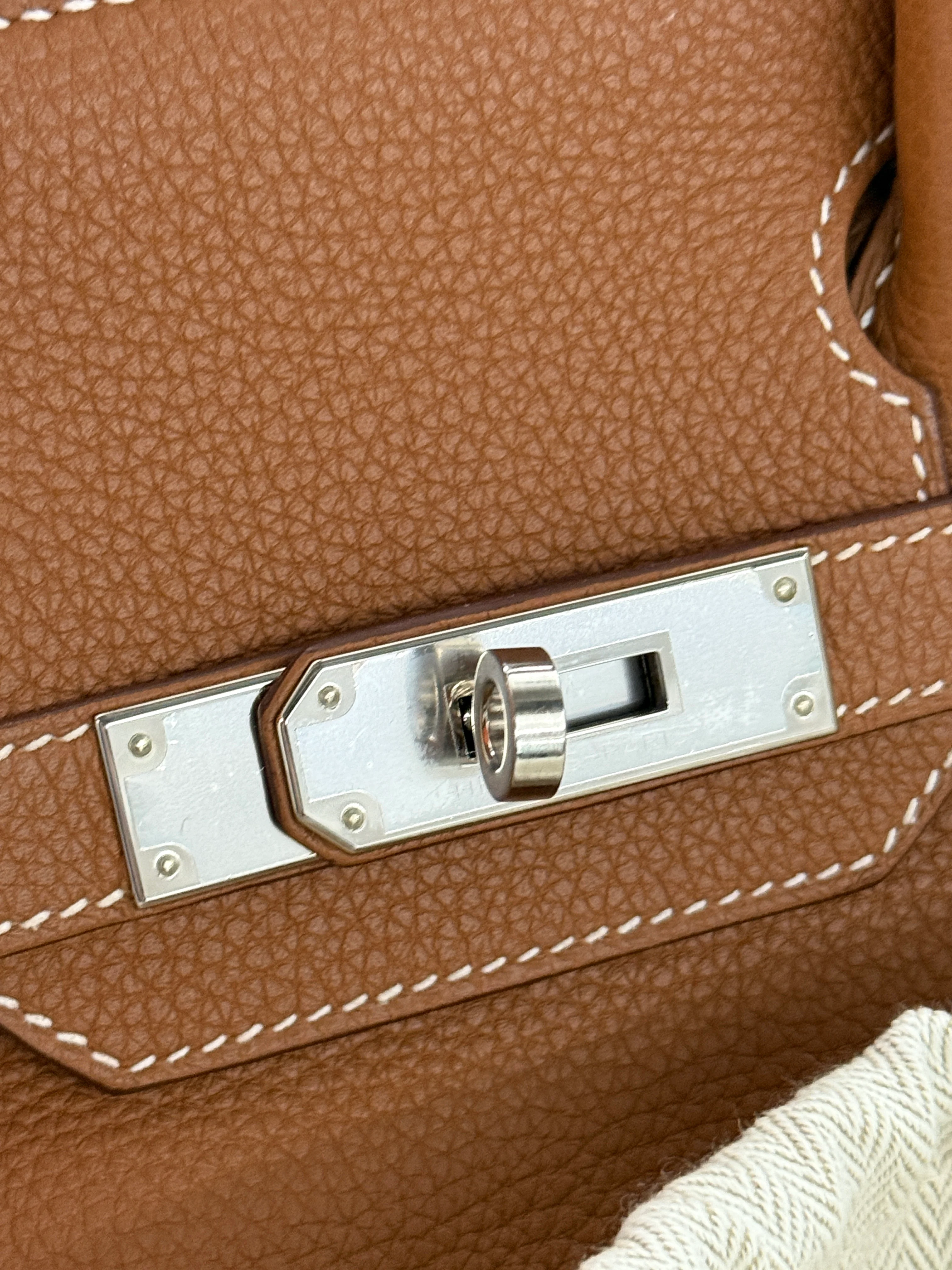 Gold Togo Birkin 30 PHW - Image 10