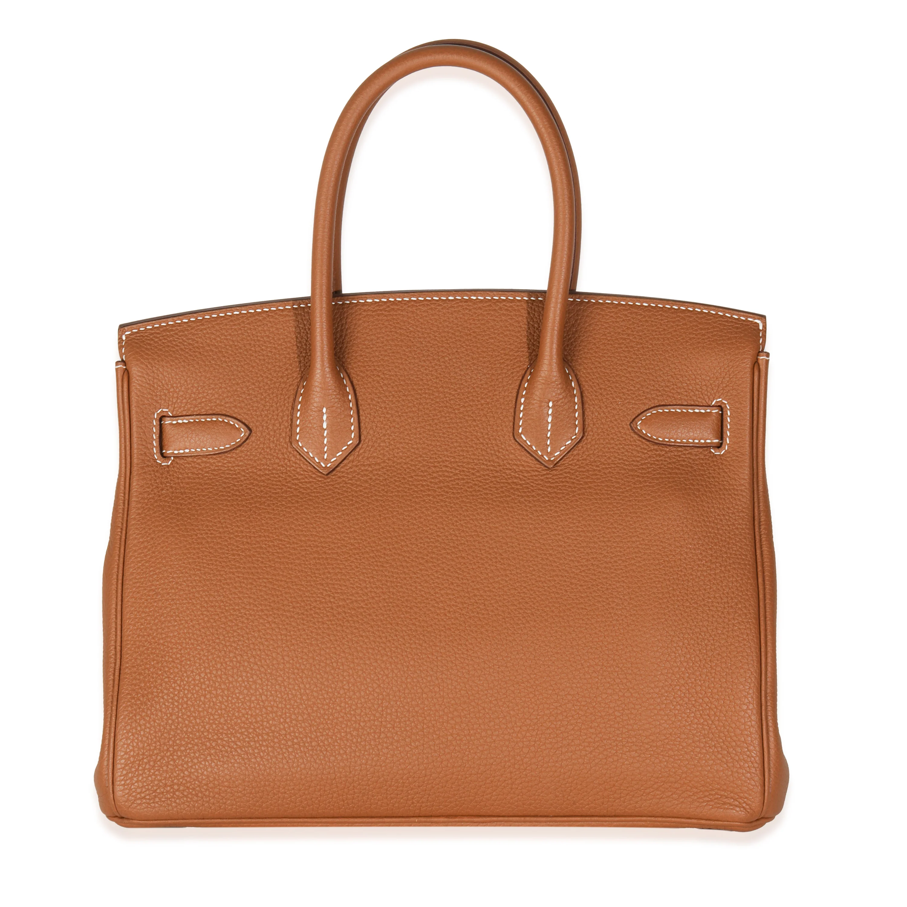 Gold Togo Birkin 30 PHW - Image 4