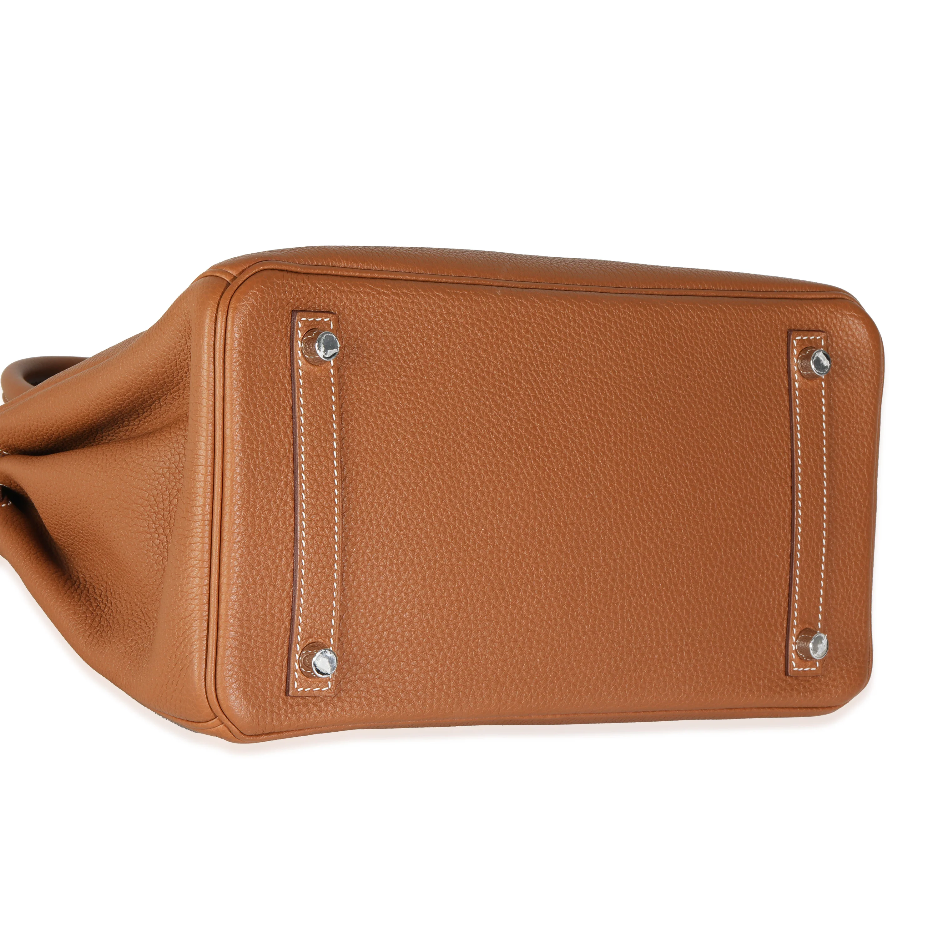 Gold Togo Birkin 30 PHW - Image 7