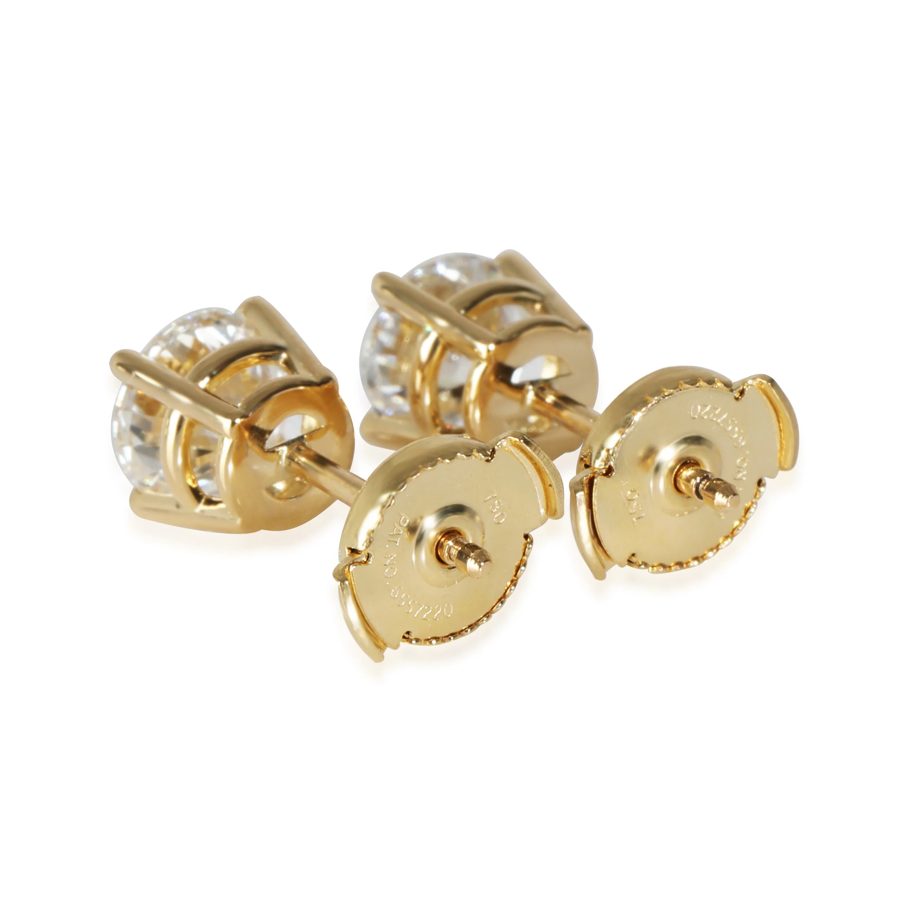 Lab-Grown Diamond Earrings in 14K Yellow Gold 1.5 CTW - Image 3