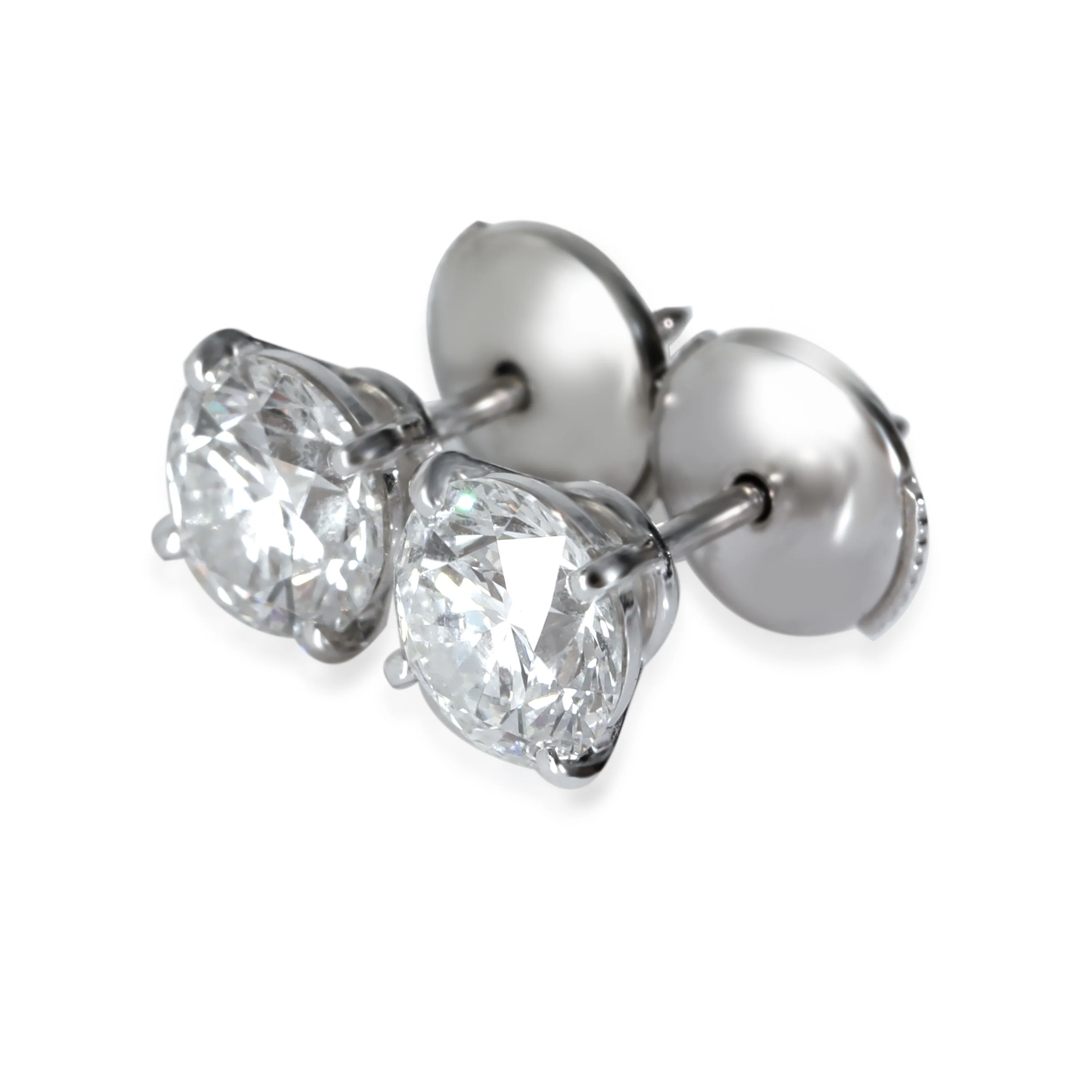 White Gold Diamond 1895 Earrings - Image 2