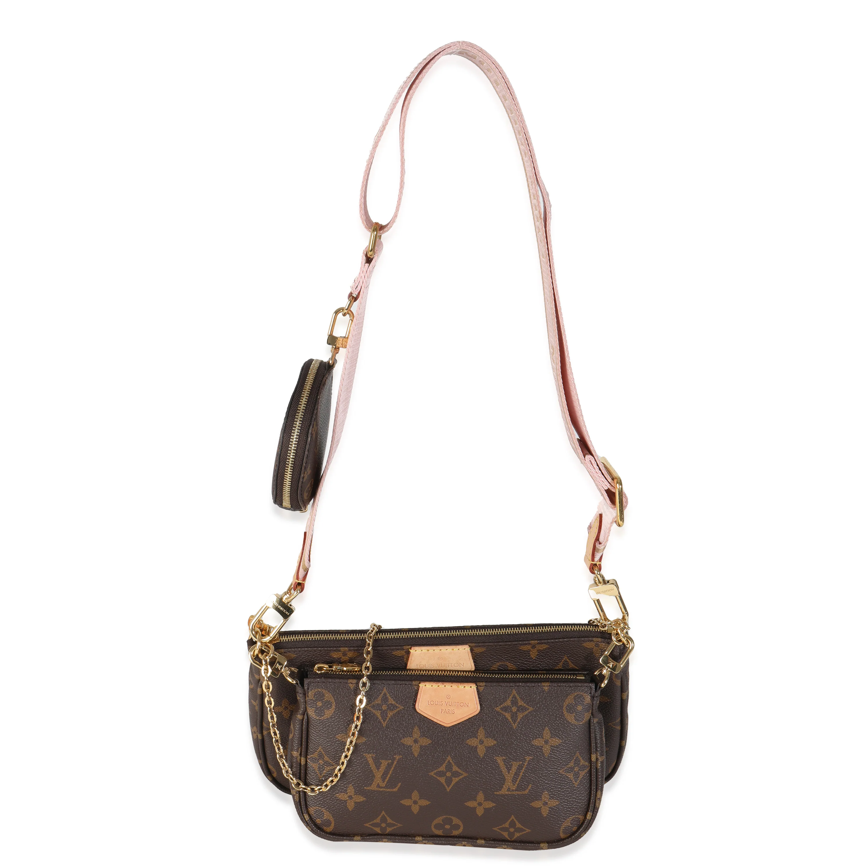 Rose Clair Monogram Canvas Multi Pochette Accessoires - Image 8