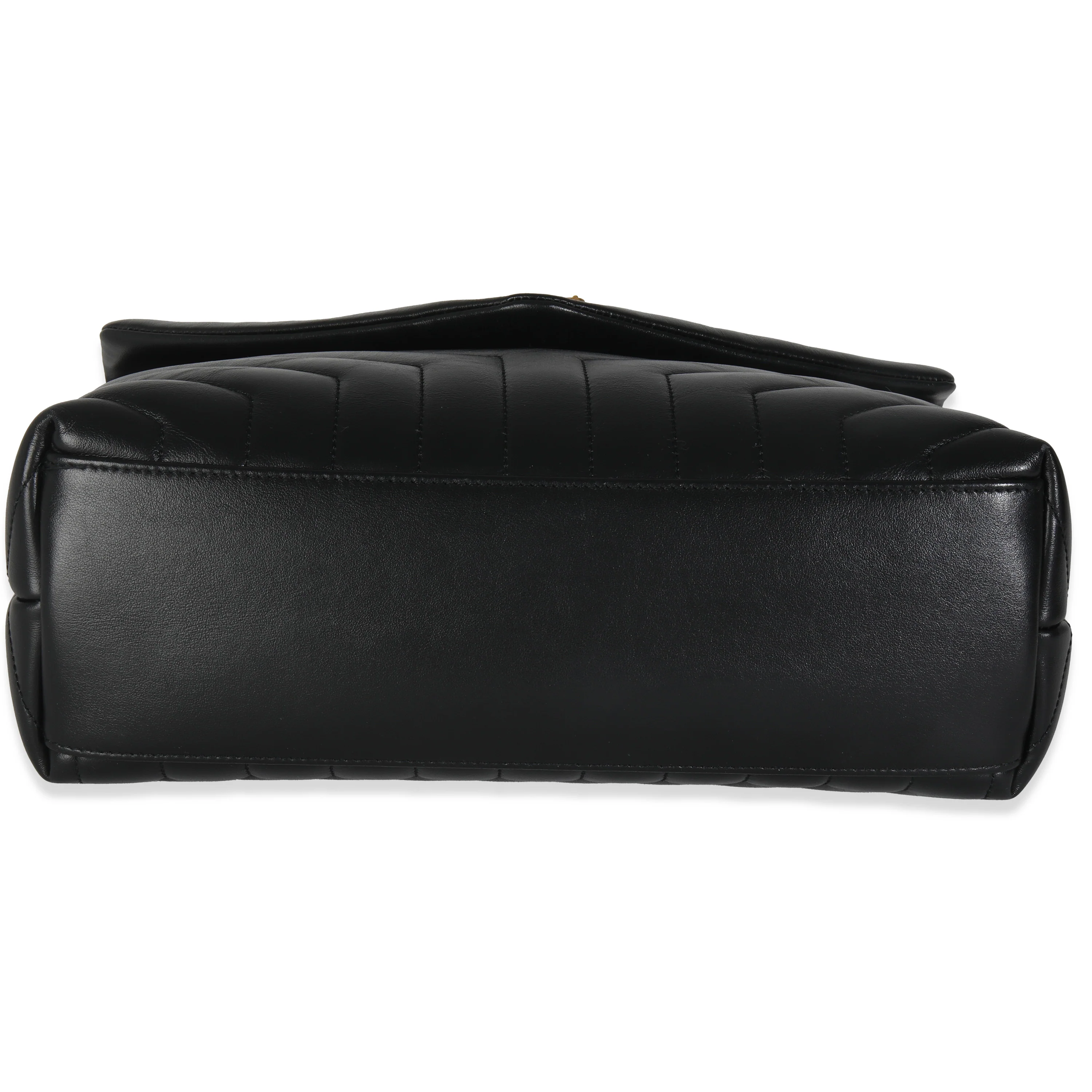 Black Y Quilted Calfskin Monogram Medium Loulou Chain - Image 5