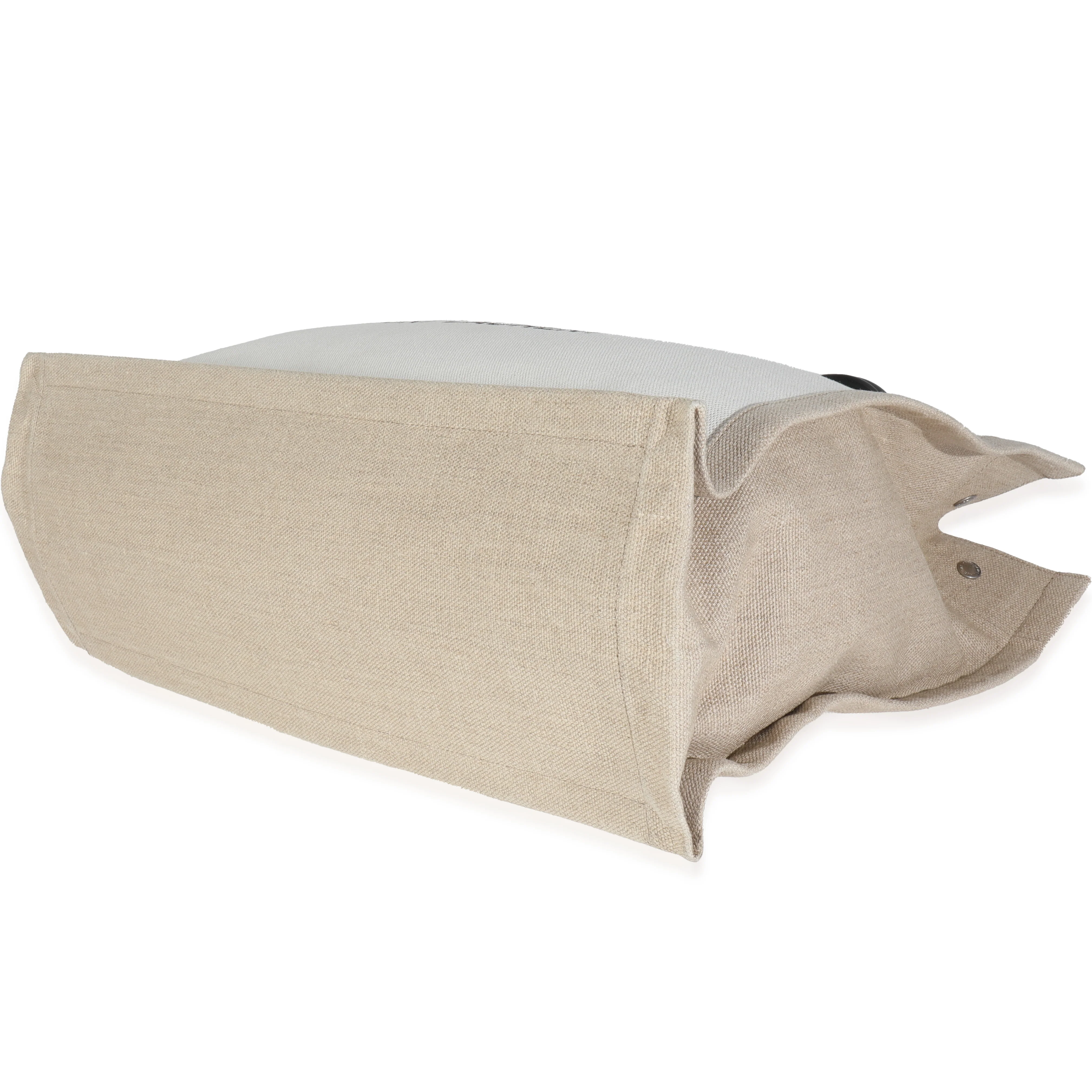 Beige Linen Large Rive Gauche Tote - Image 7