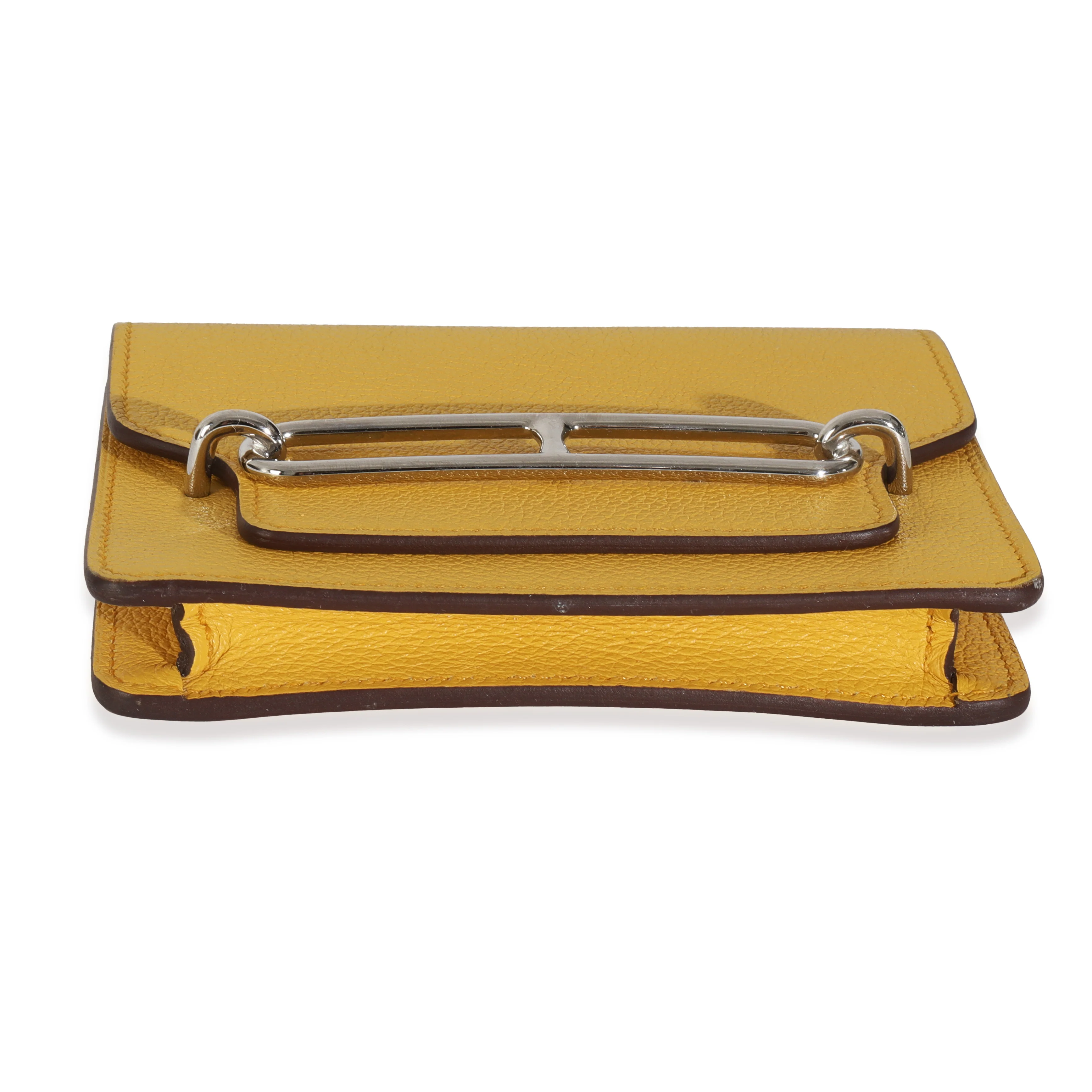 Jaune Ambre Evercolor Roulis Compact Wallet PHW - Image 5
