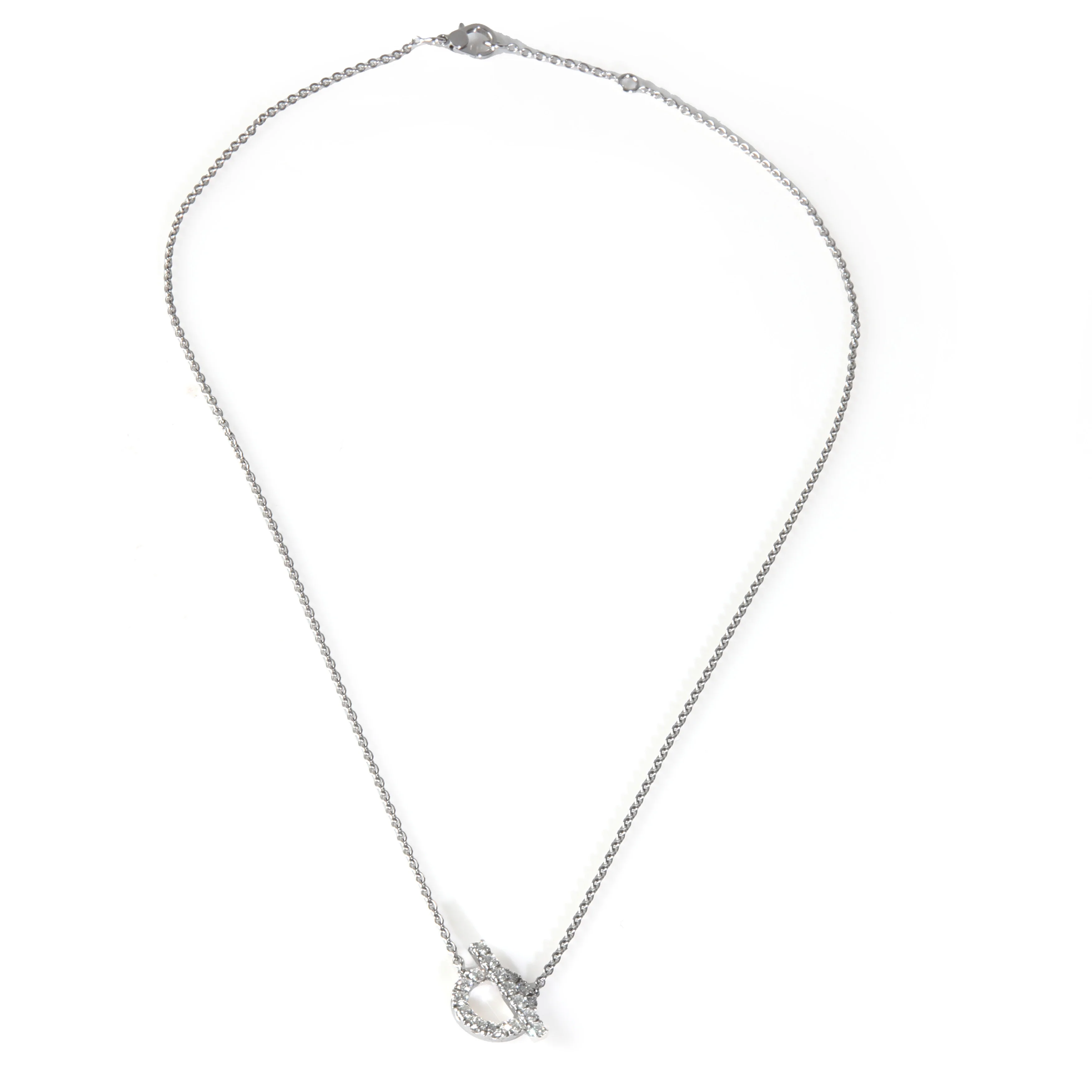 White Gold Diamond Finesse Necklace - Image 2