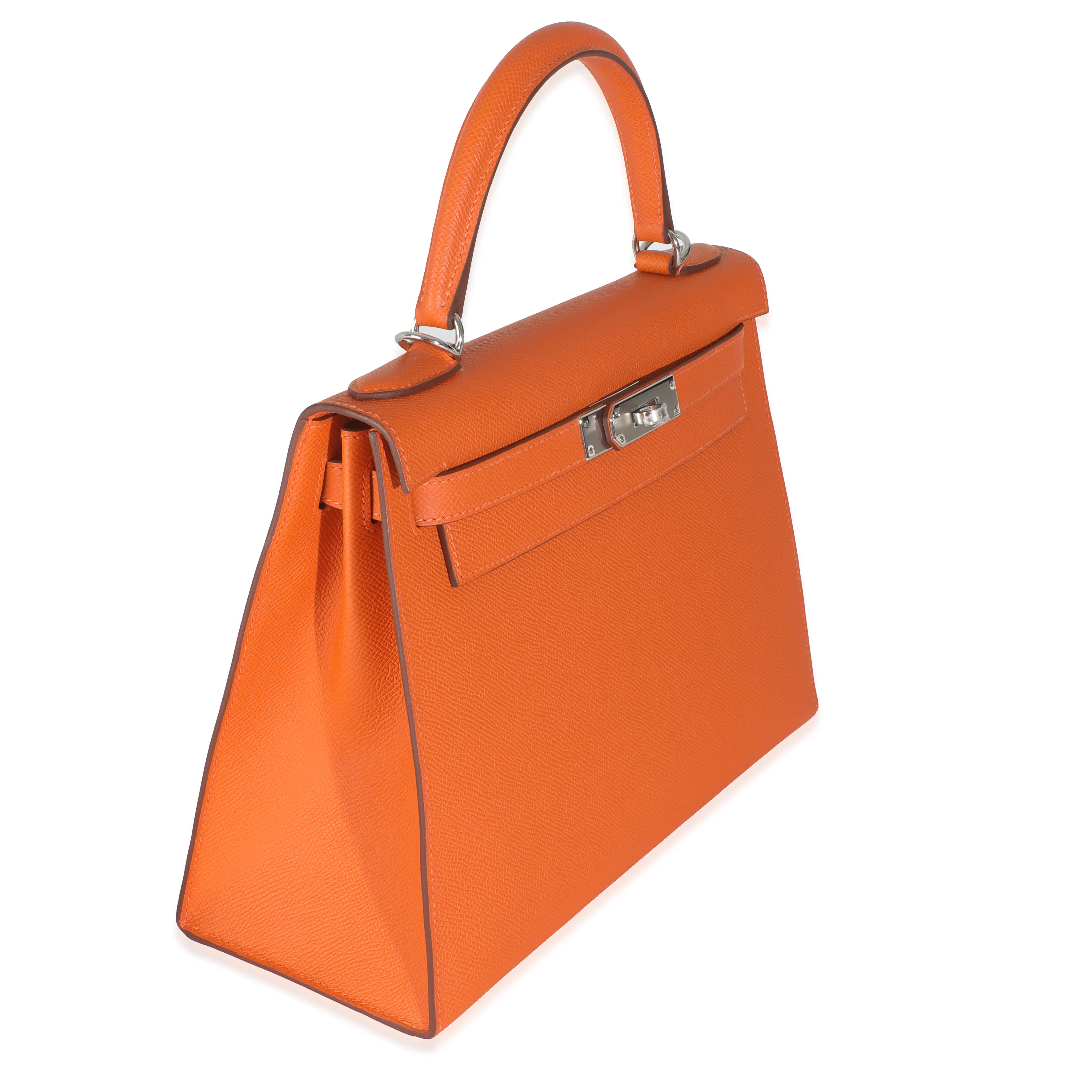 Orange Epsom Sellier Kelly 28 PHW - Image 3